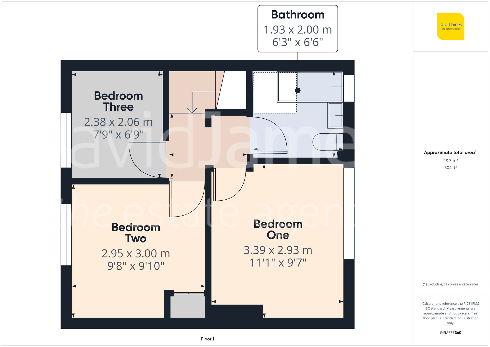 Floorplan for Leybourne Drive, Bestwood, Nottingham
