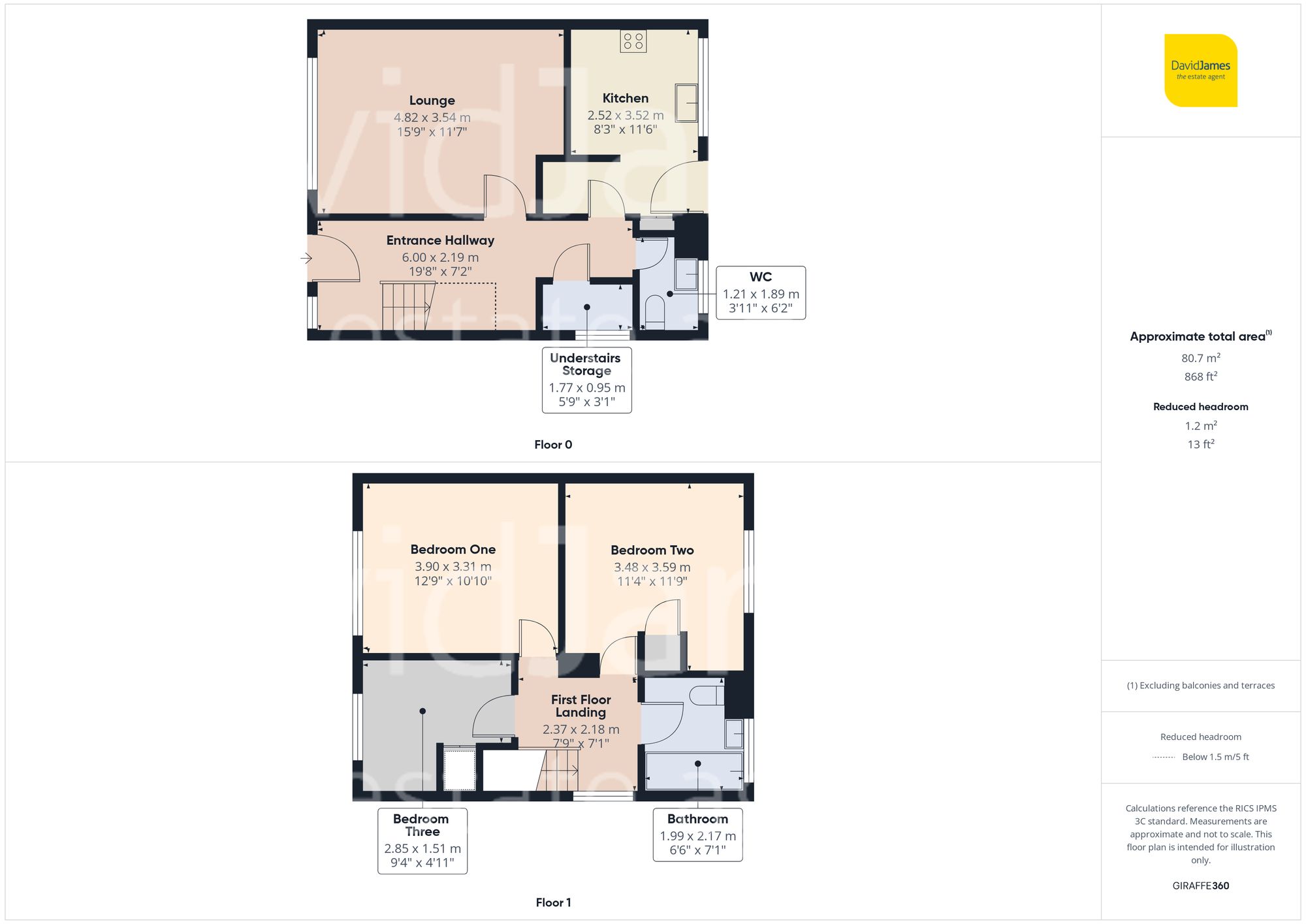 Floorplan for Heddington Gardens, Arnold, Nottingham