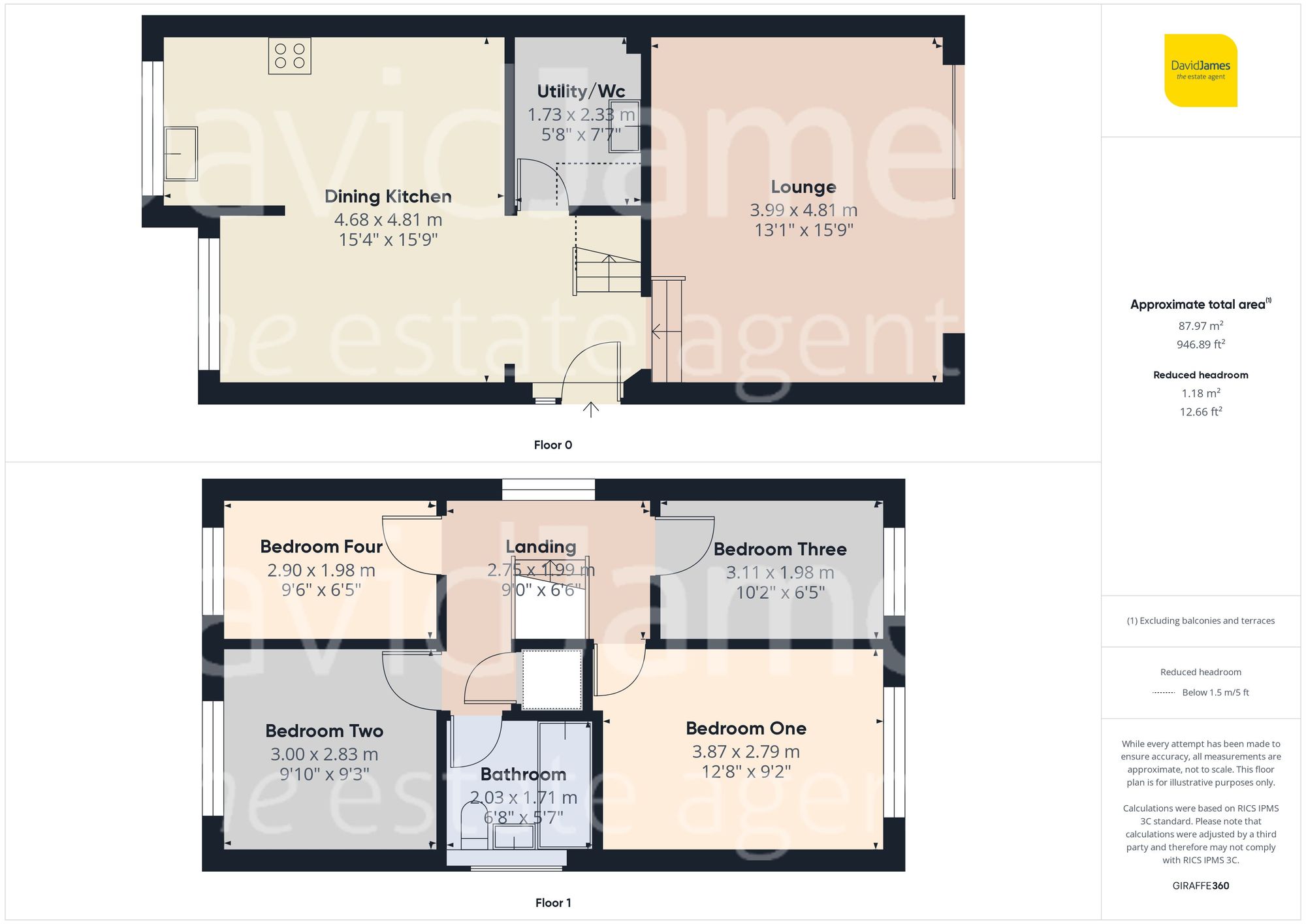 Floorplan for Thorneywood Mount, Nottingham