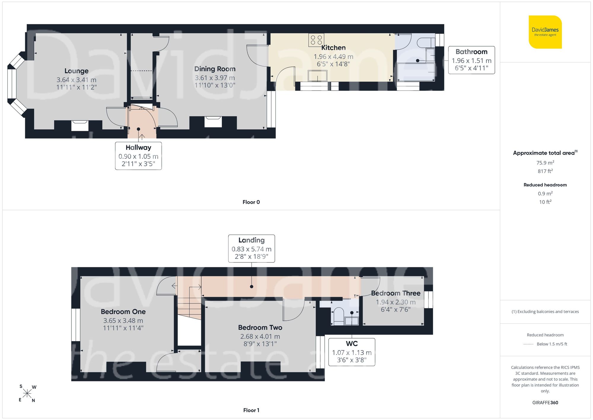 Floorplan for Vere Avenue, Sutton in Ashfield, Nottinghamshire