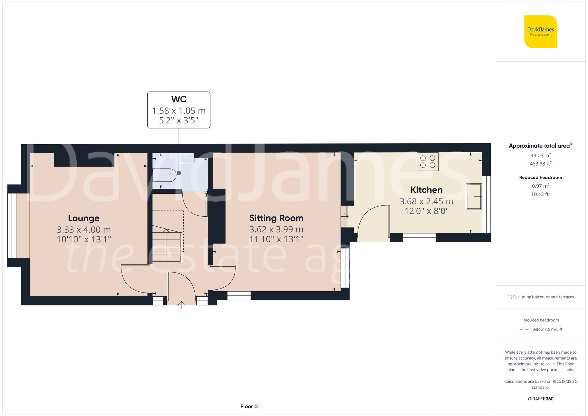 Floorplan for Kent Road, Mapperley, Nottingham