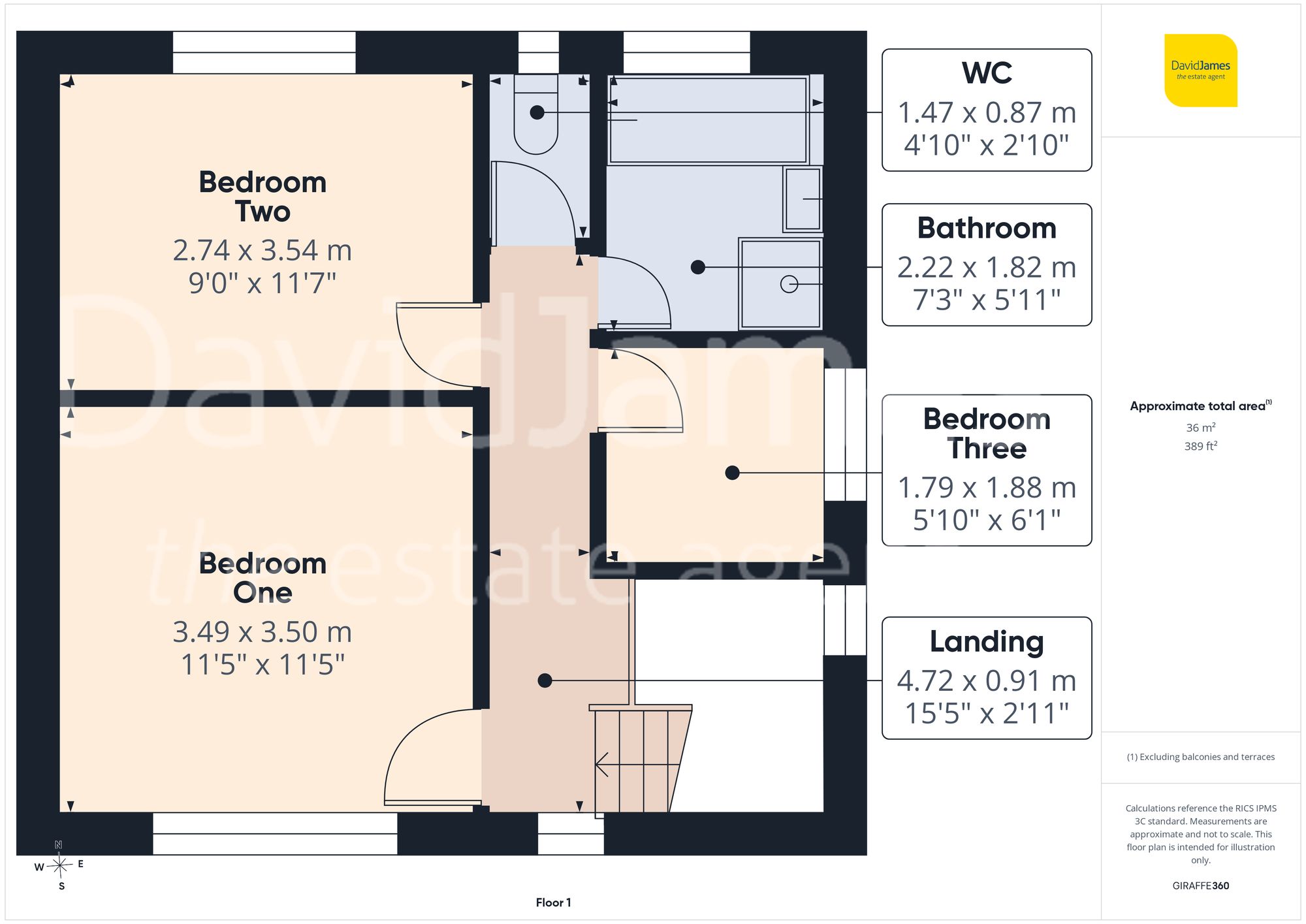 Floorplan for Southdale Drive, Carlton, Nottingham
