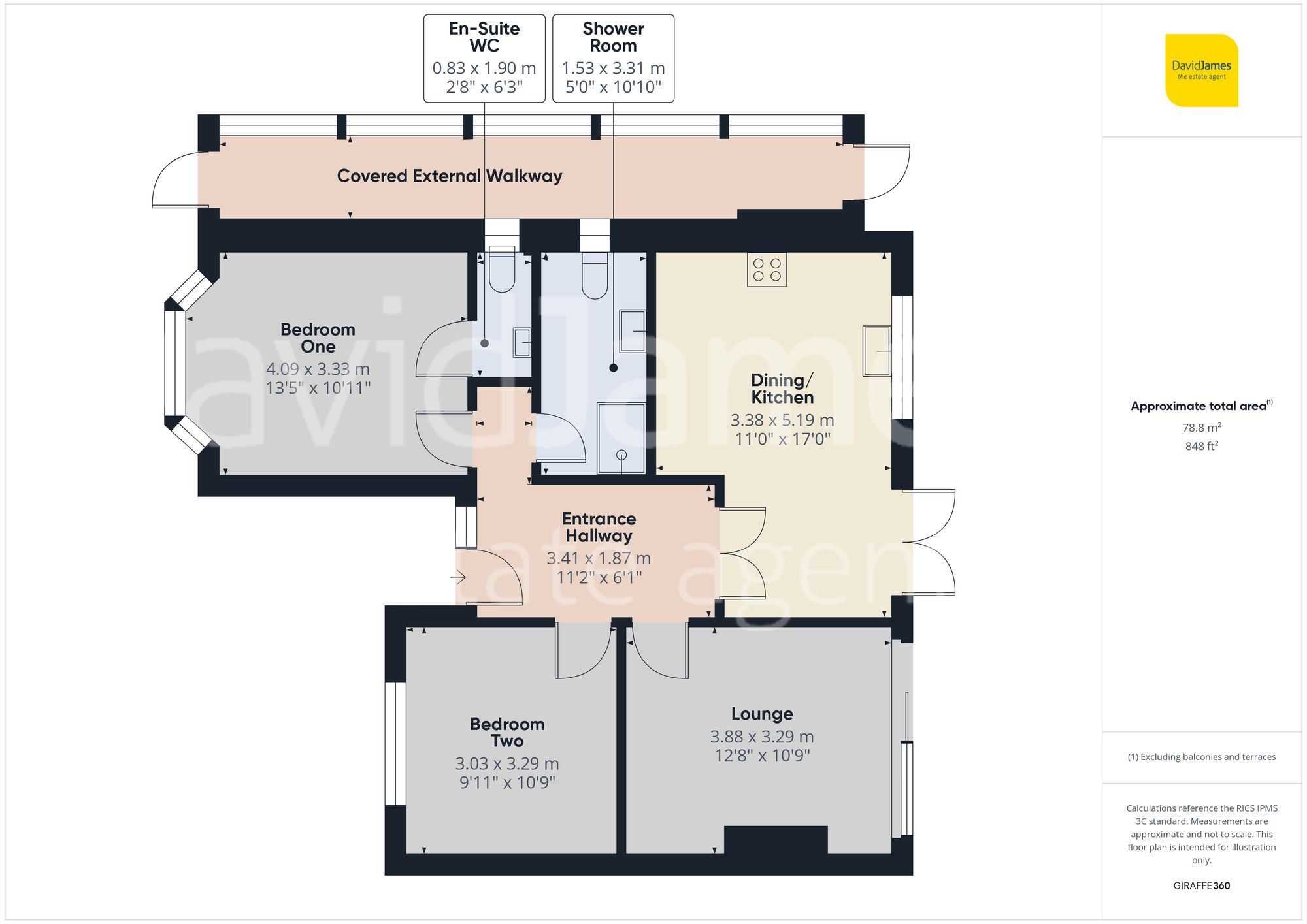 Floorplan for Broadway East, Carlton, Nottingham