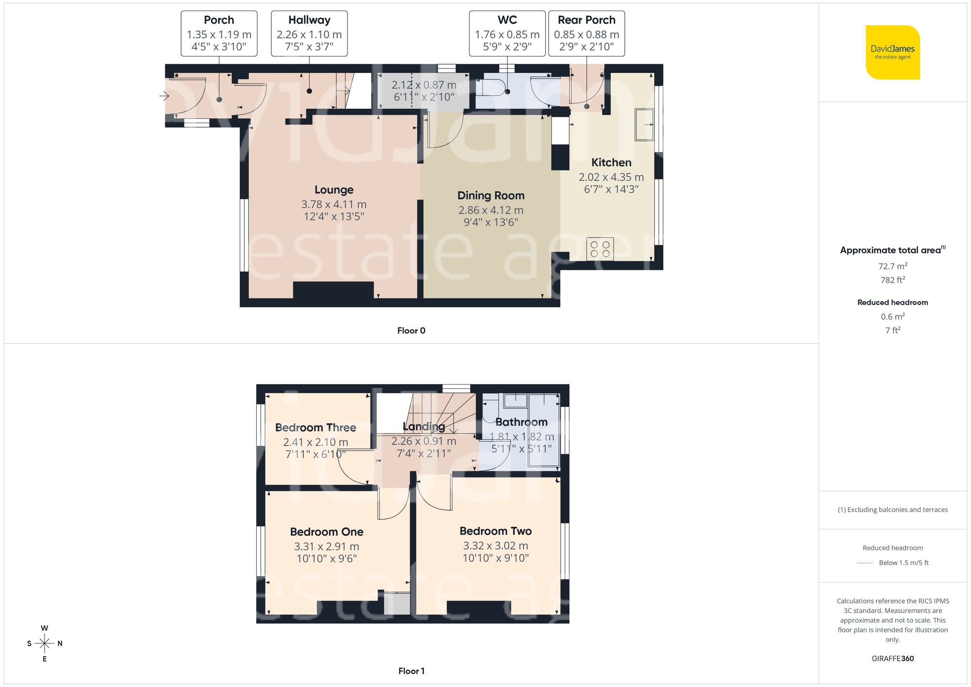 Floorplan for Strawberry Bank, Huthwaite, Nottinghamshire