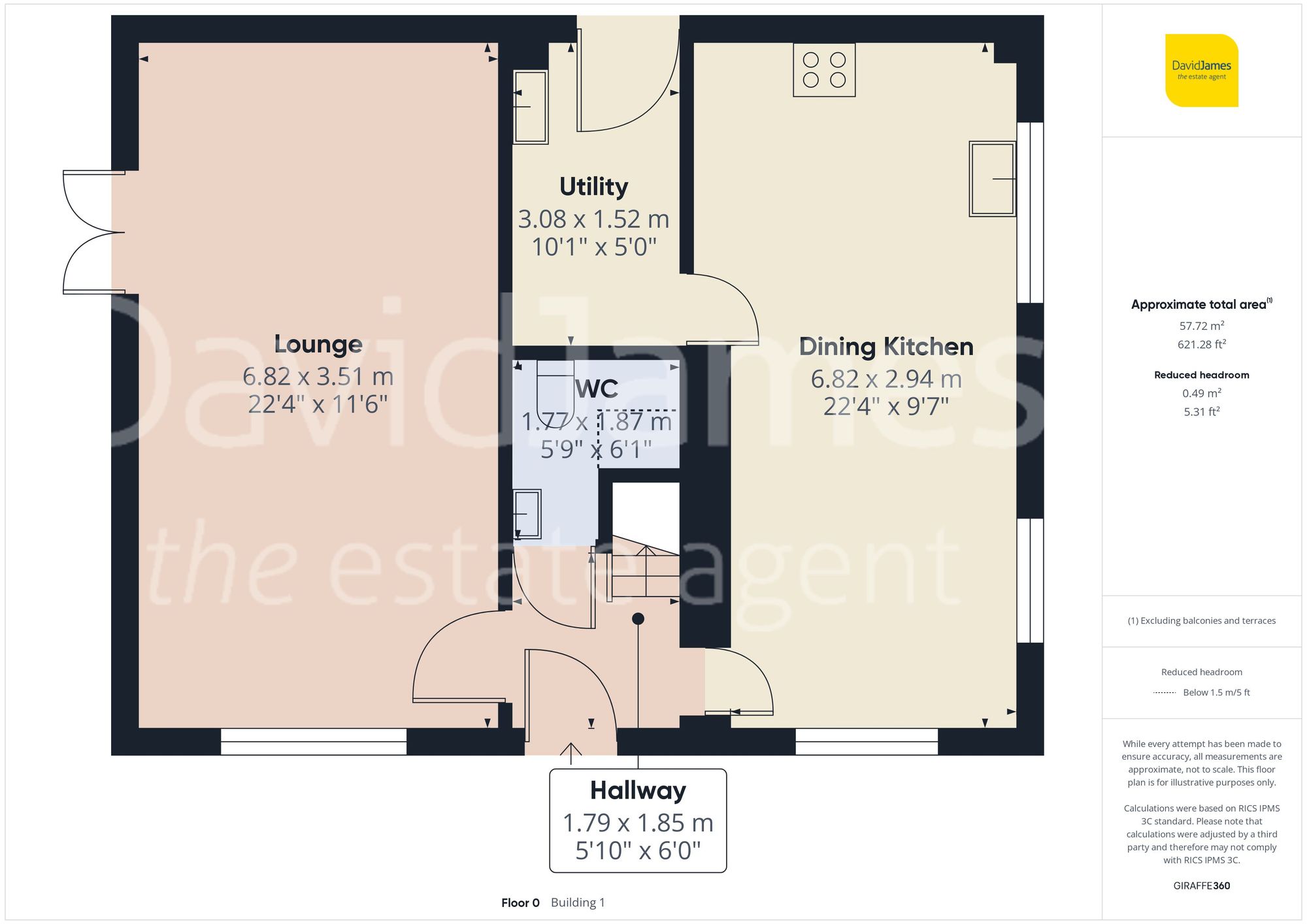 Floorplan for Bailey Drive, Mapperley, Nottingham