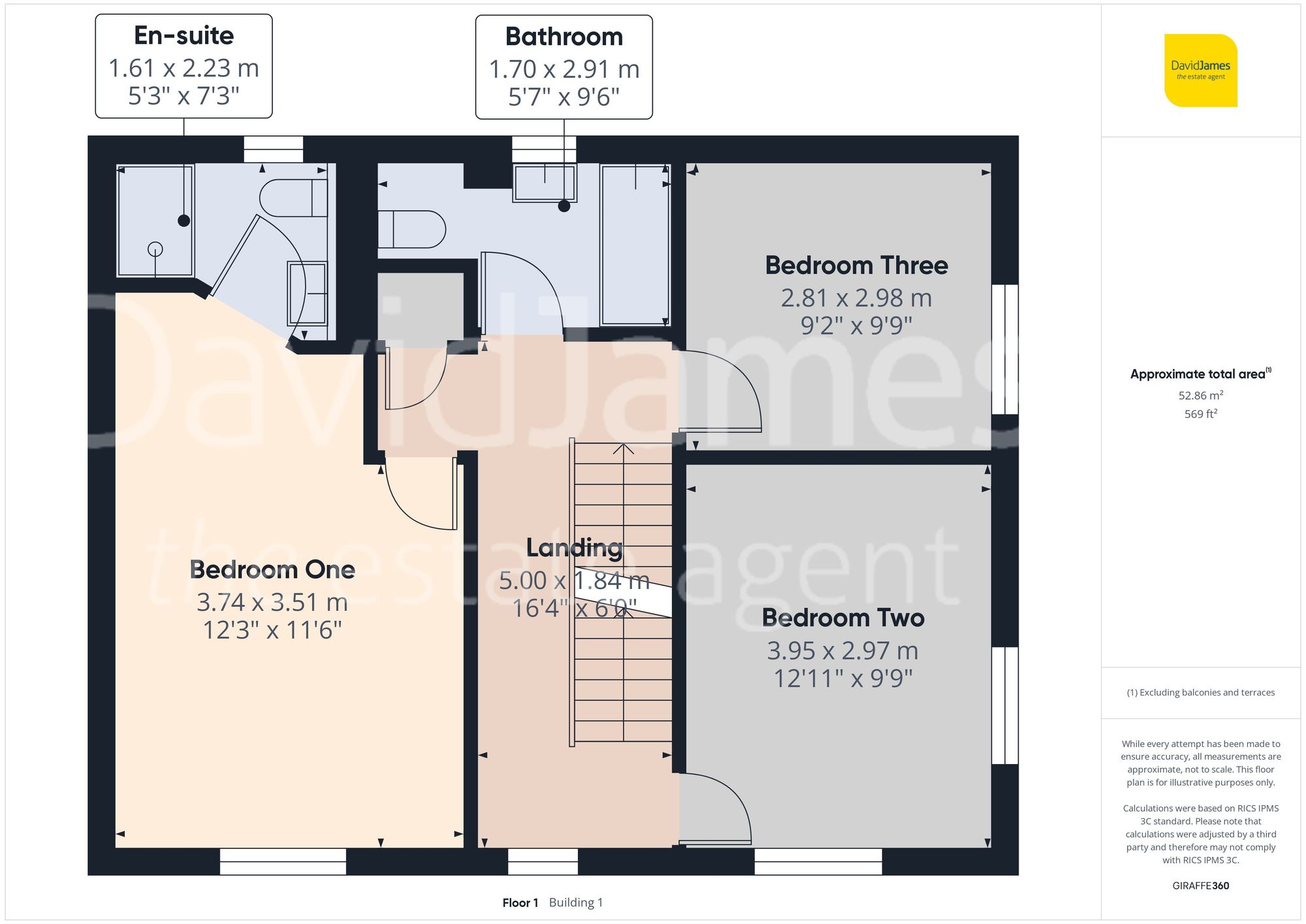 Floorplan for Bailey Drive, Mapperley, Nottingham