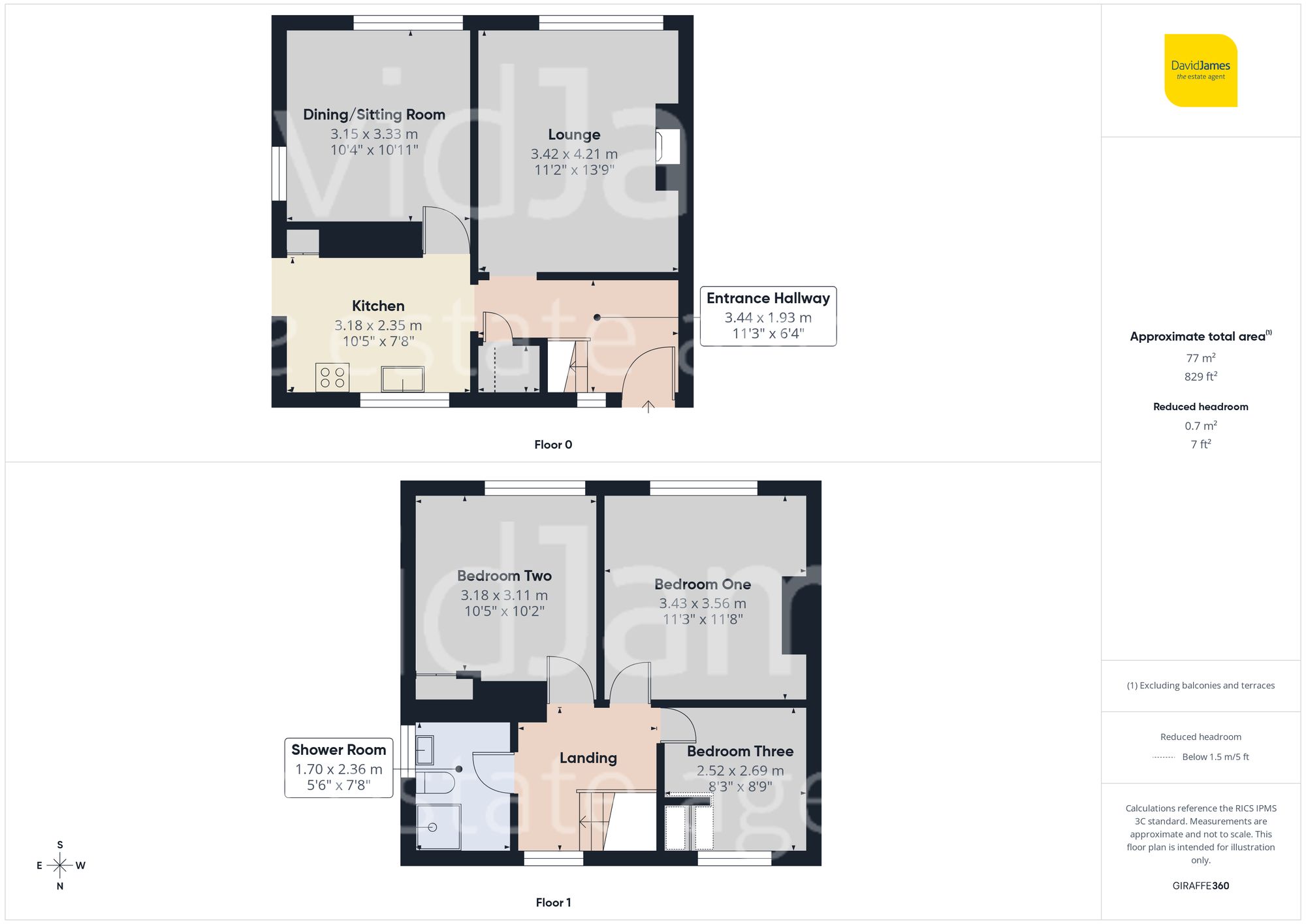 Floorplan for Sylvan Crescent, Skegby, Nottinghamshire
