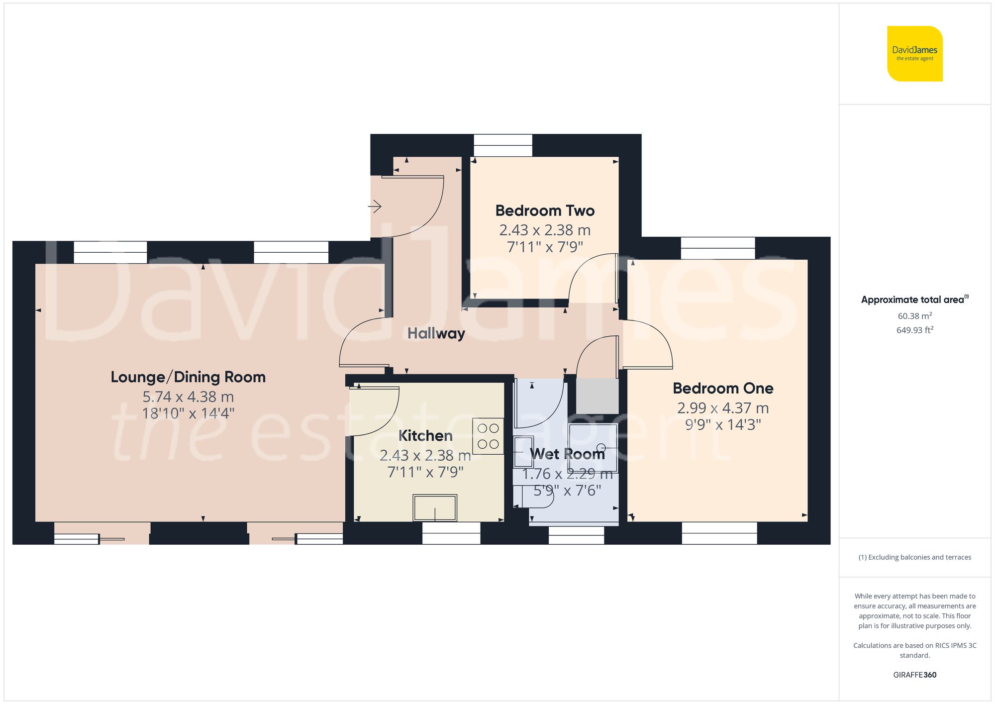 Floorplan for St. Johns Court, Carlton, Nottingham