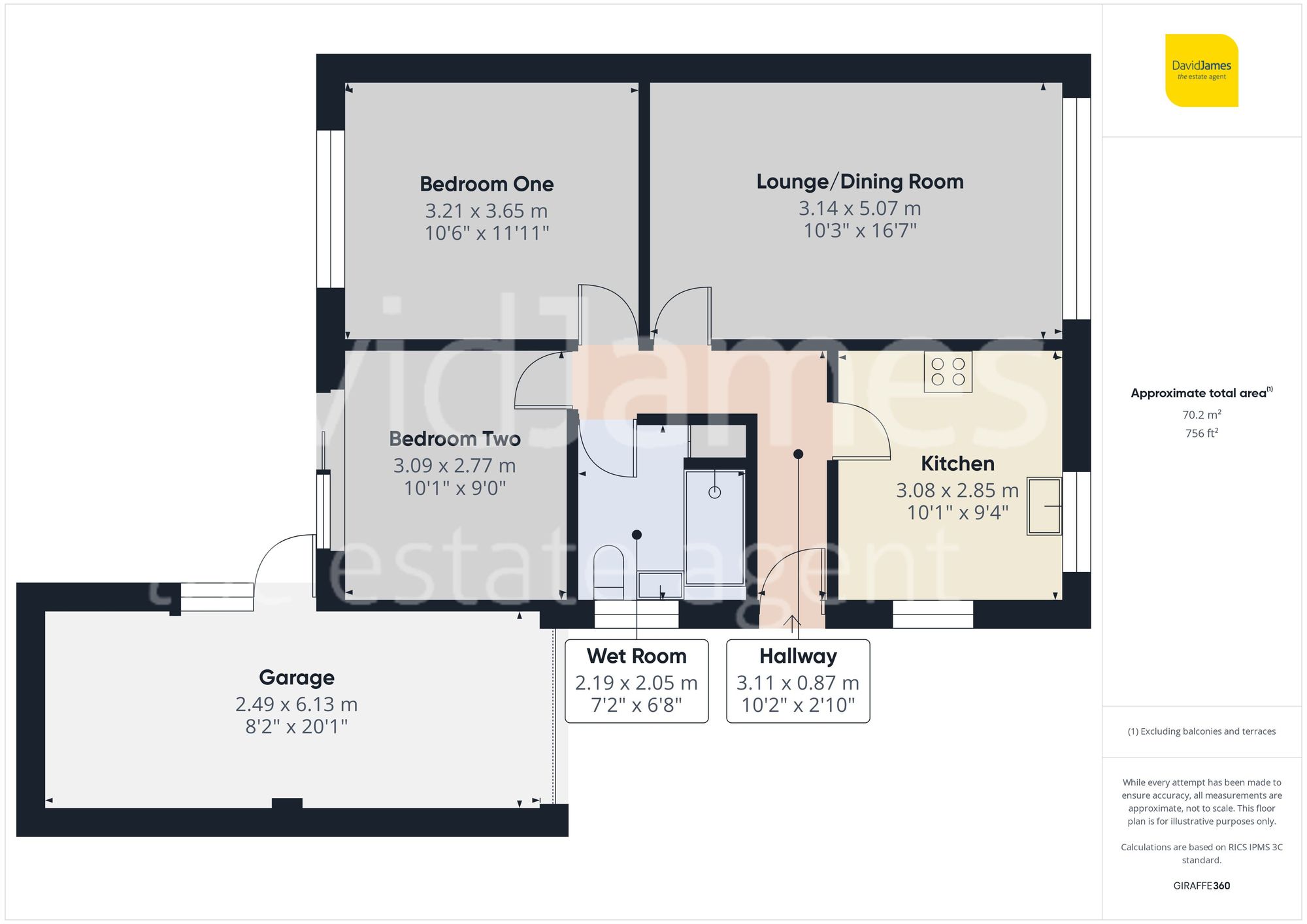 Floorplan for Dales Avenue, Sutton In Ashfield, Nottinghamshire