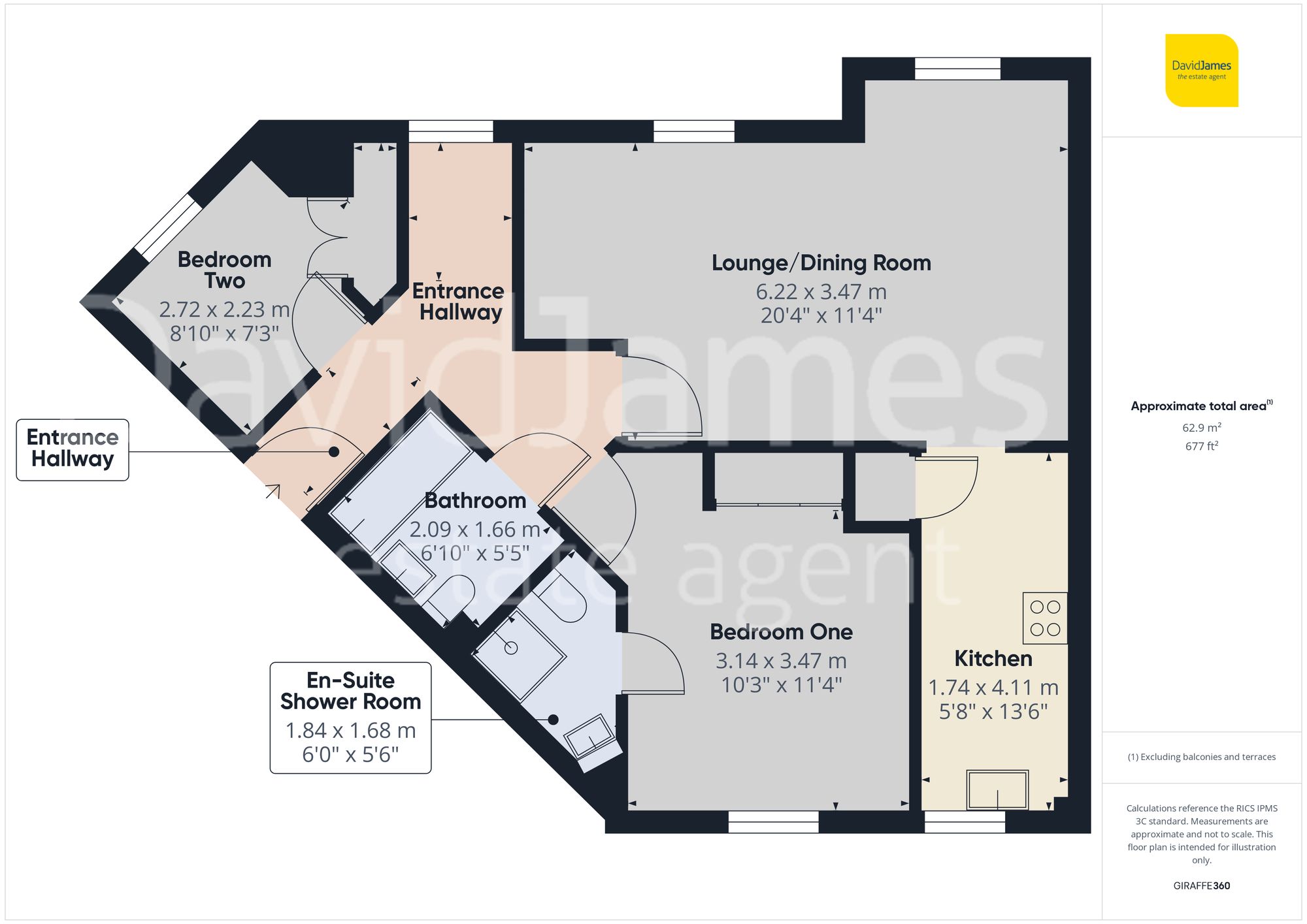Floorplan for Chelwood Drive, Mapperley, Nottingham