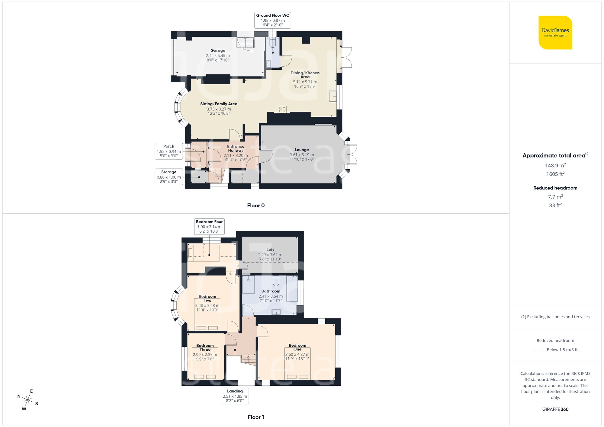 Floorplan for Patterdale Road, Woodthorpe, Nottingham