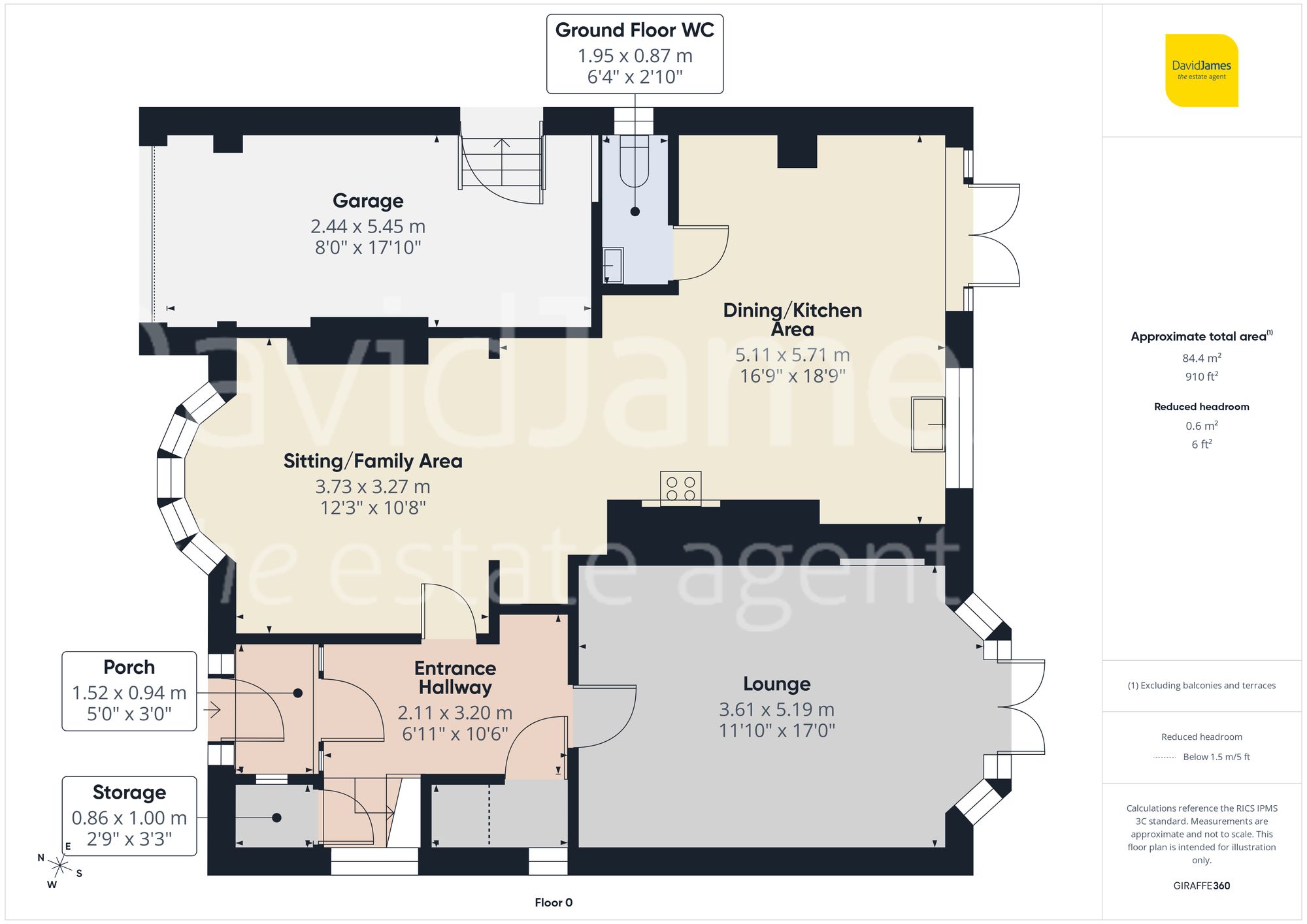Floorplan for Patterdale Road, Woodthorpe, Nottingham