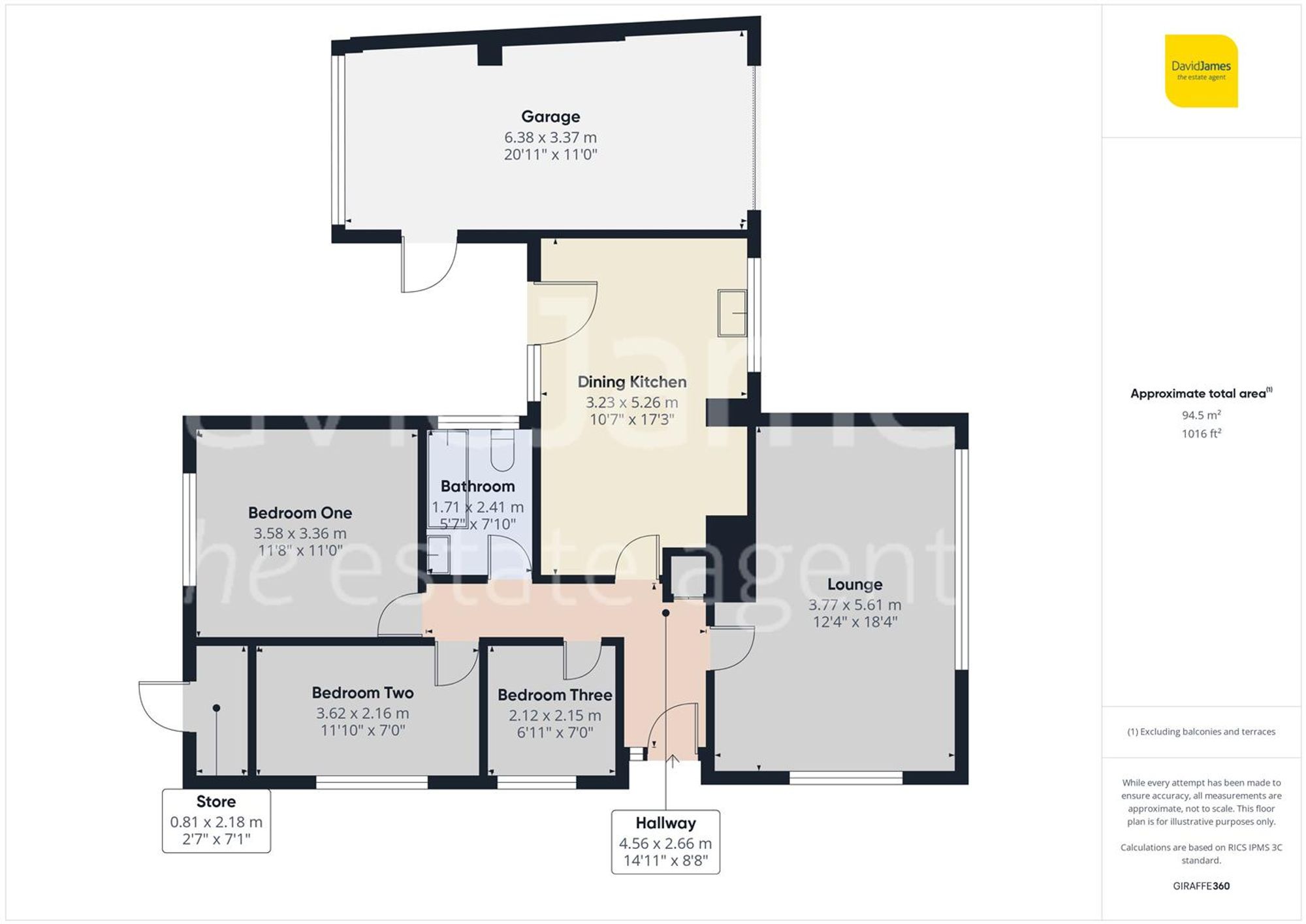 Floorplan for Greenbank Drive, Sutton-In-Ashfield, Nottinghamshire