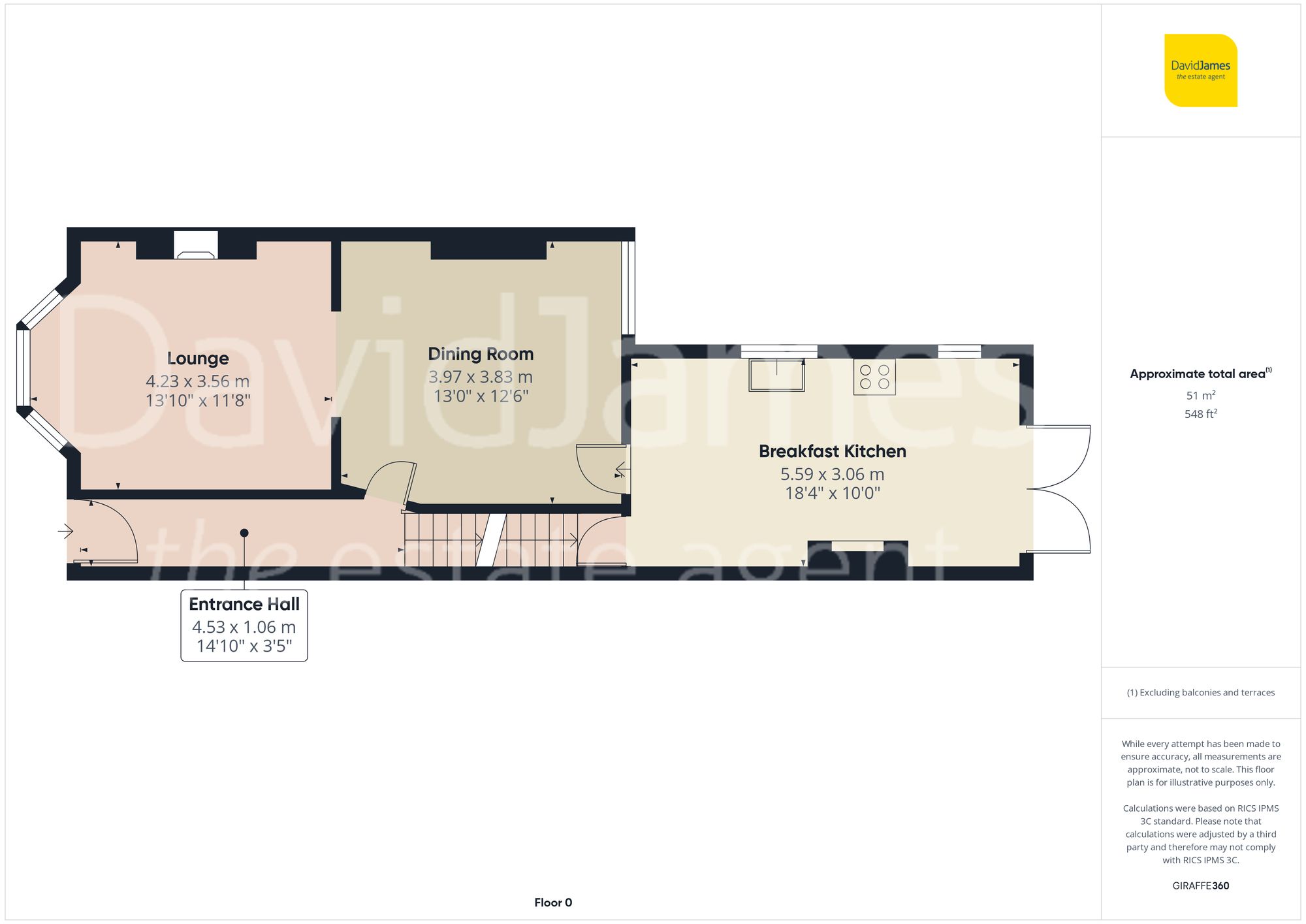 Floorplan for Ebers Grove, Mapperley Park, Nottingham