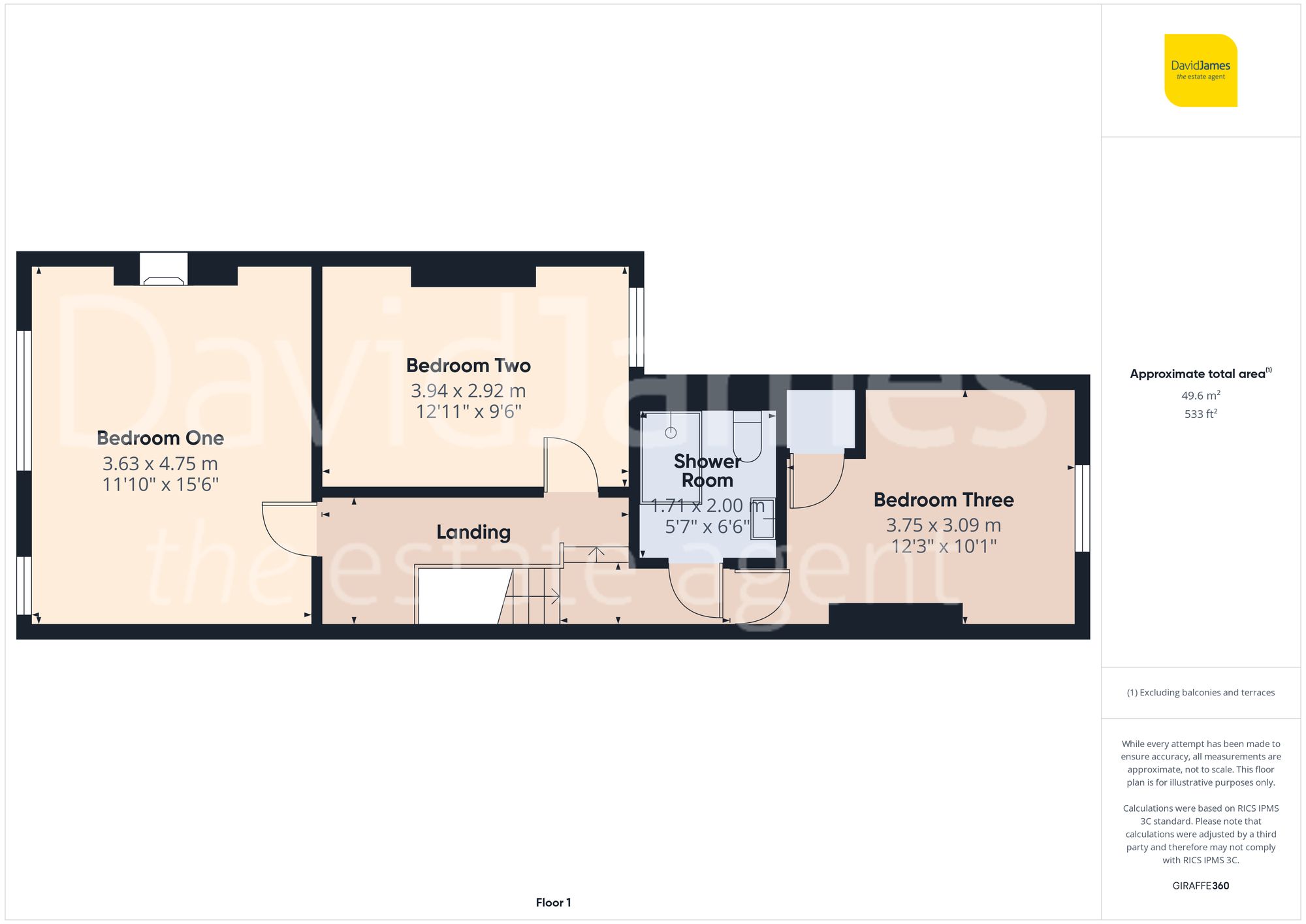 Floorplan for Ebers Grove, Mapperley Park, Nottingham