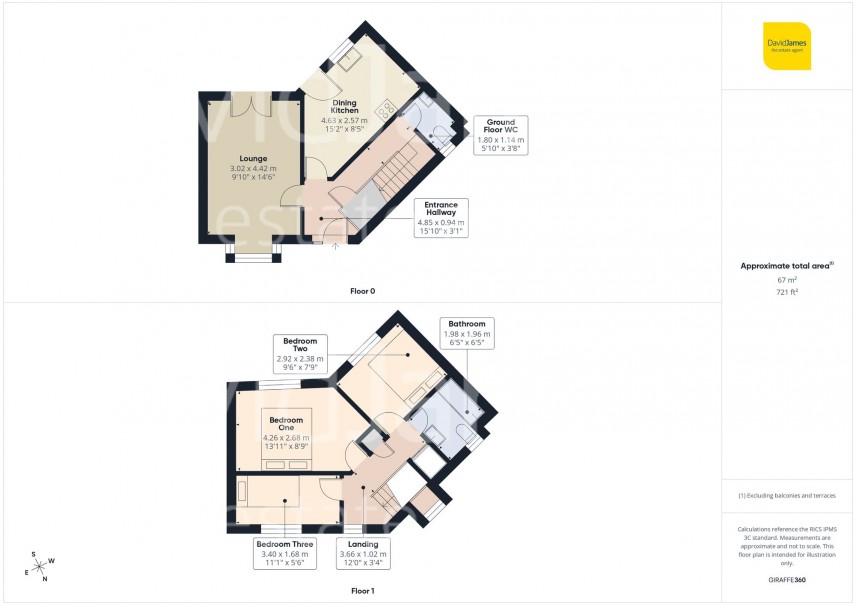 Floorplan for Clough Court, Nottingham