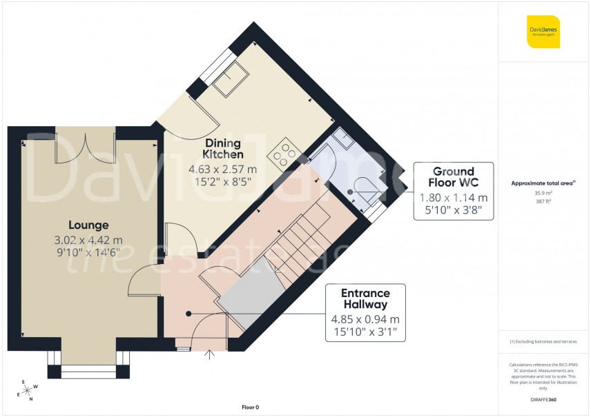 Floorplan for Clough Court, Nottingham