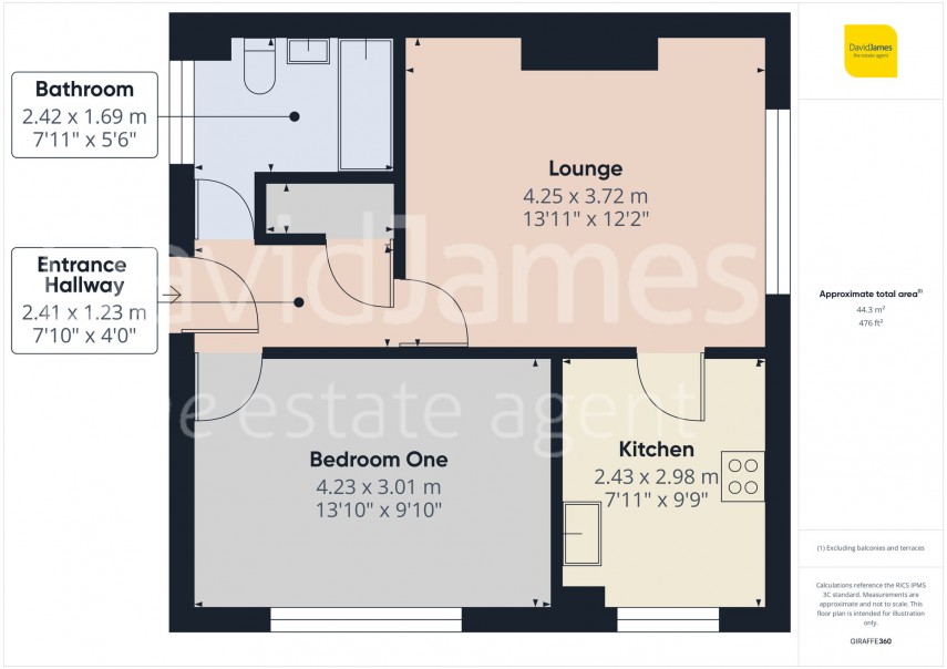 Floorplan for Abbotsbury Close, Rise Park, Nottingham