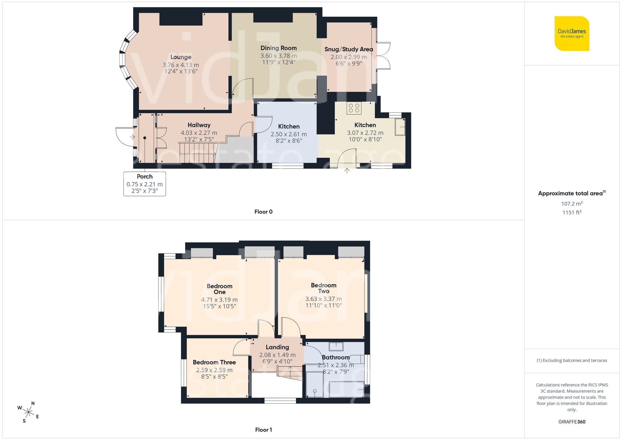 Floorplan for Titchfield Avenue, Sutton in Ashfield, Nottinghamshire