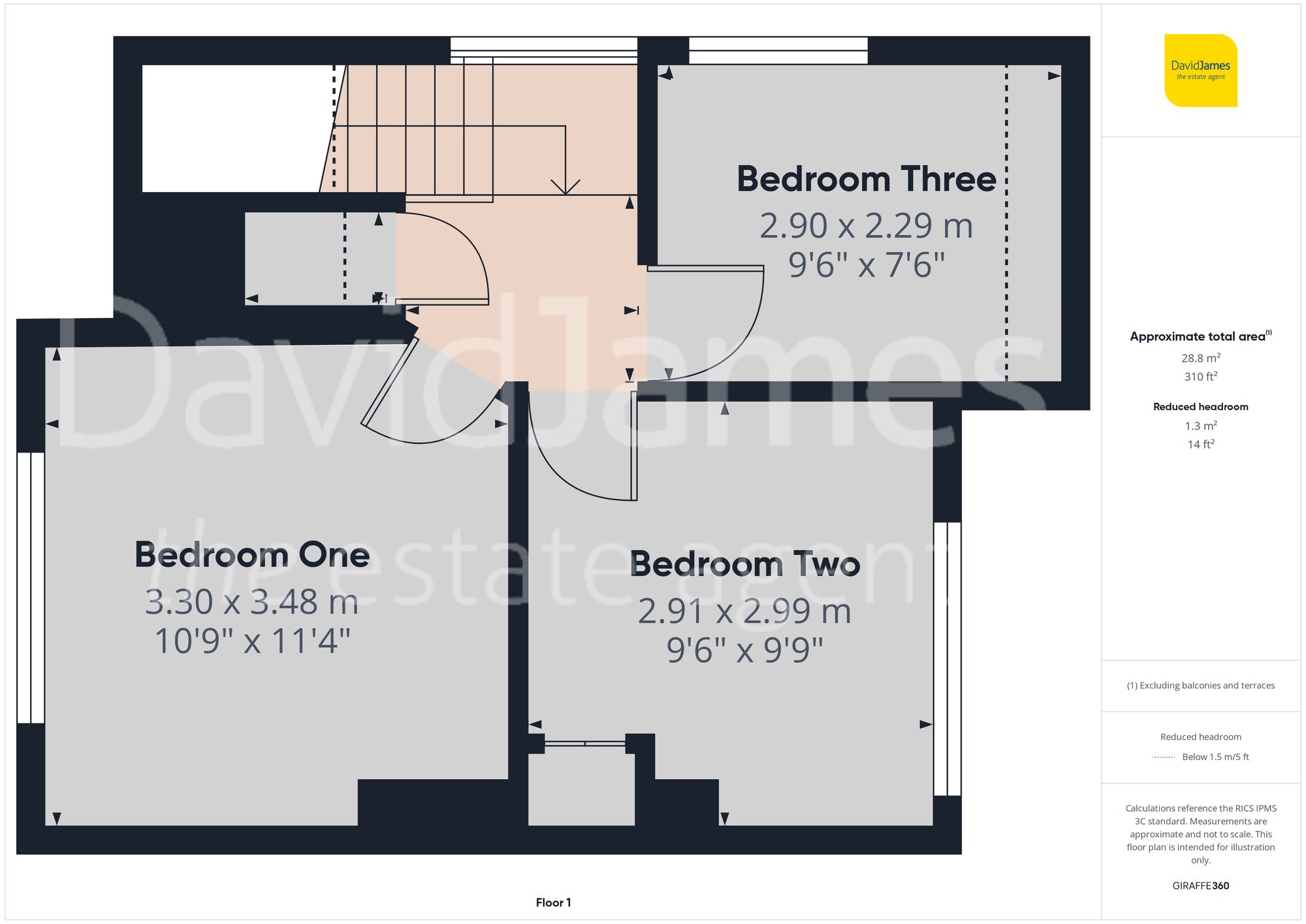 Floorplan for Linton Rise, Nottingham