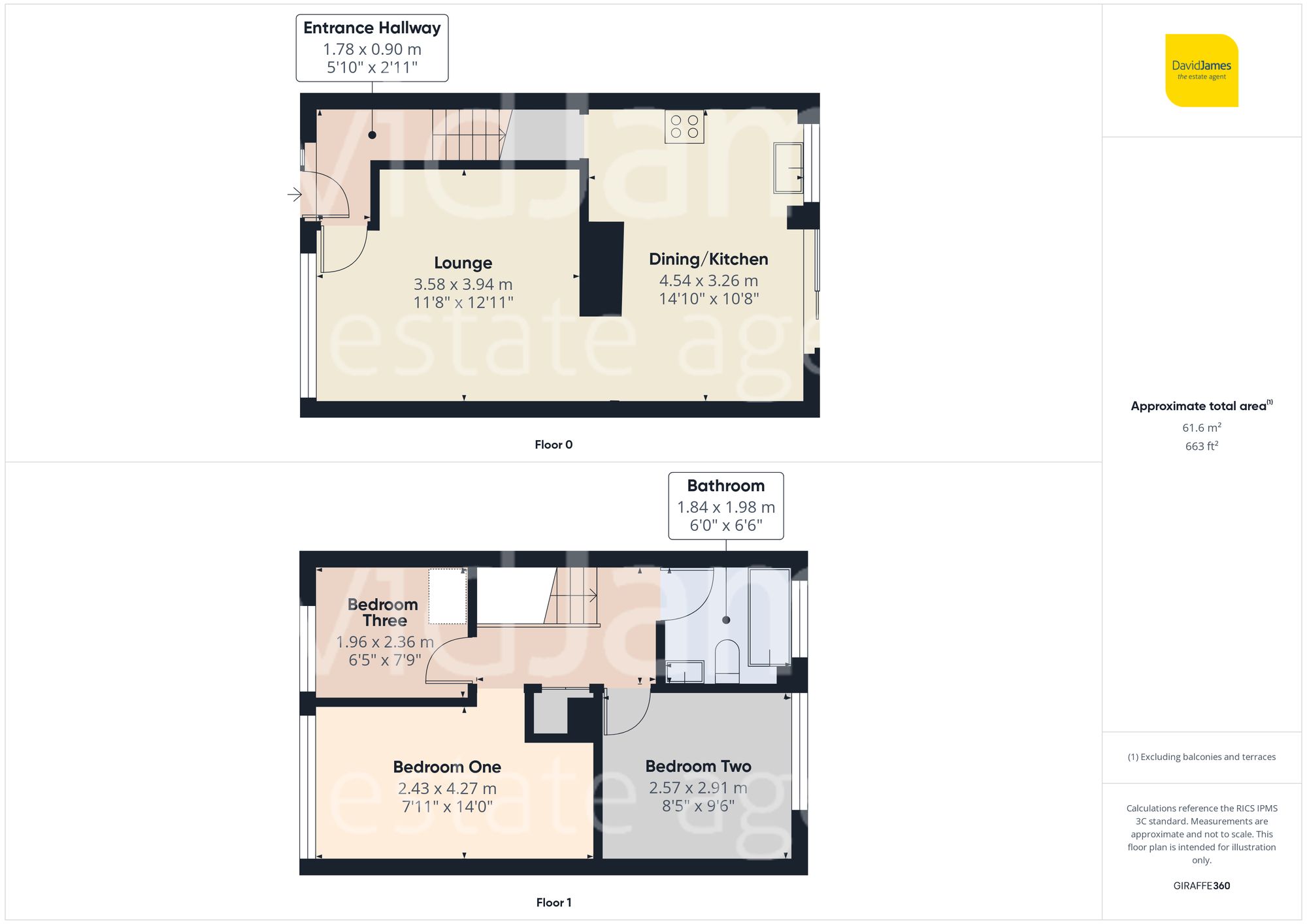 Floorplan for Bramble Drive, Nottingham