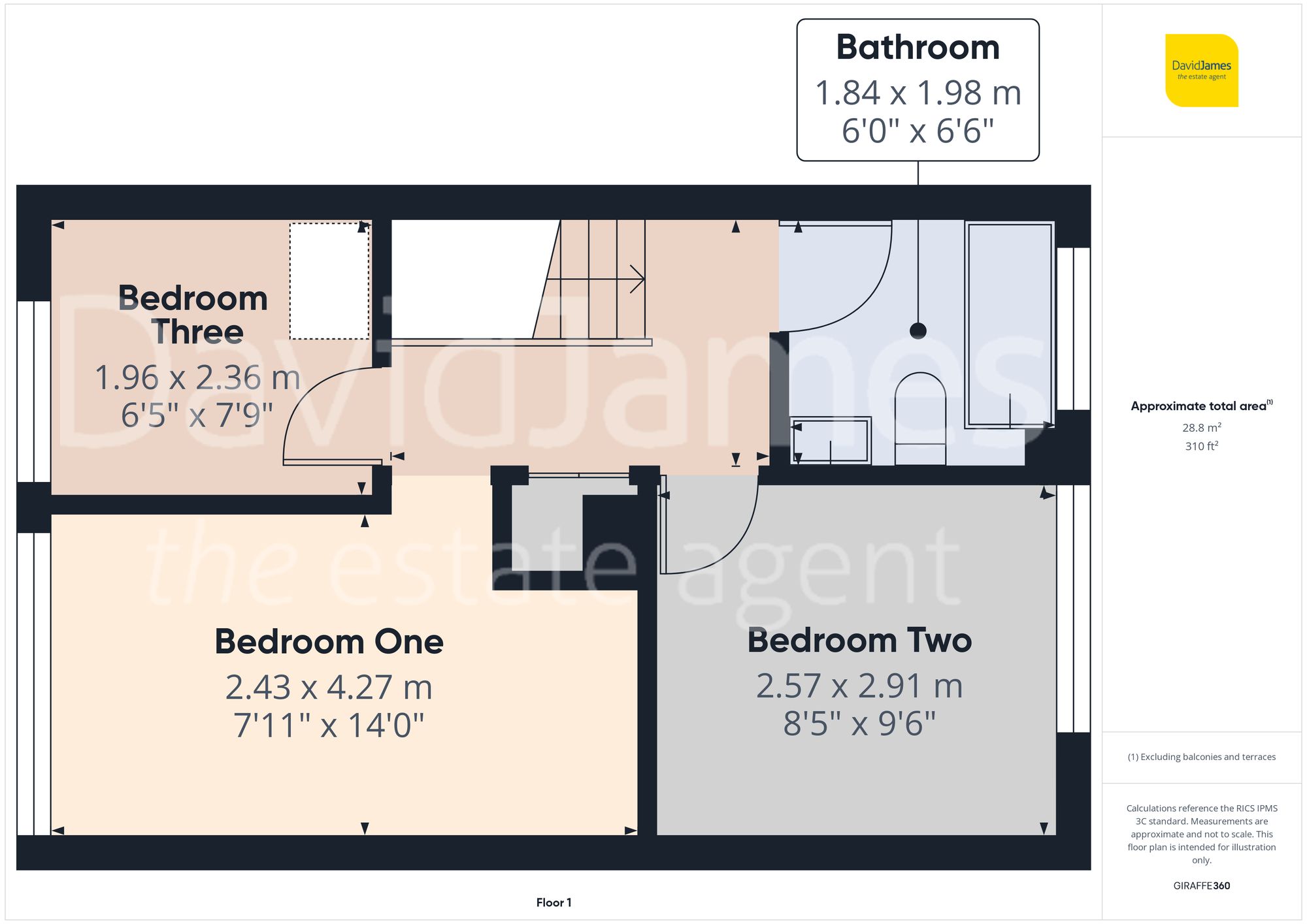 Floorplan for Bramble Drive, Nottingham