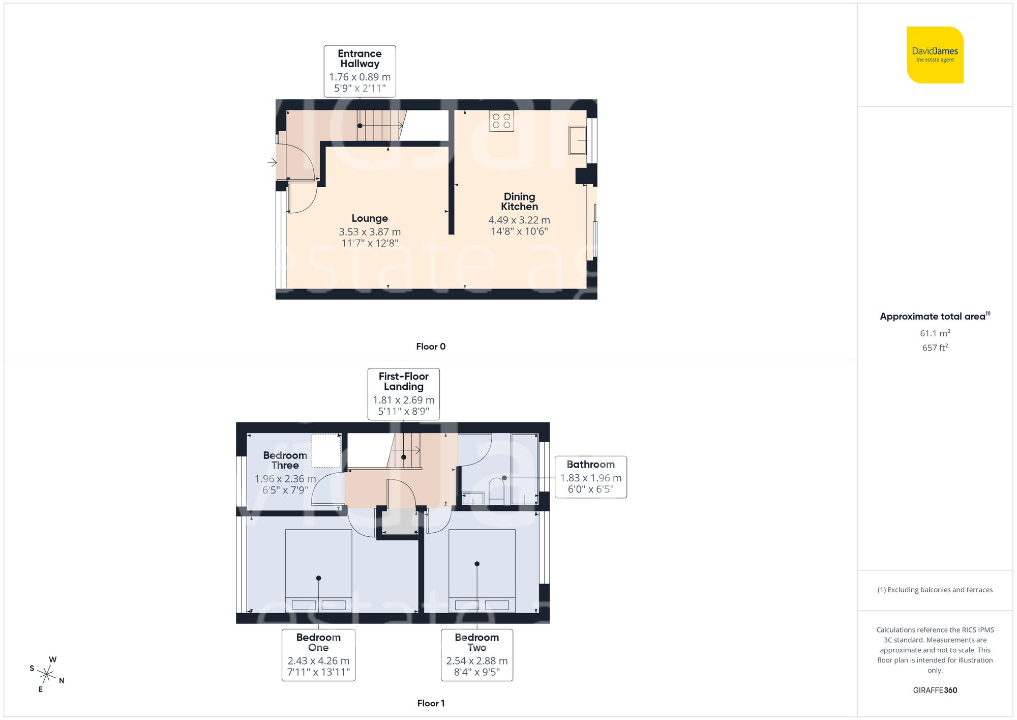 Floorplan for Bramble Drive, Nottingham