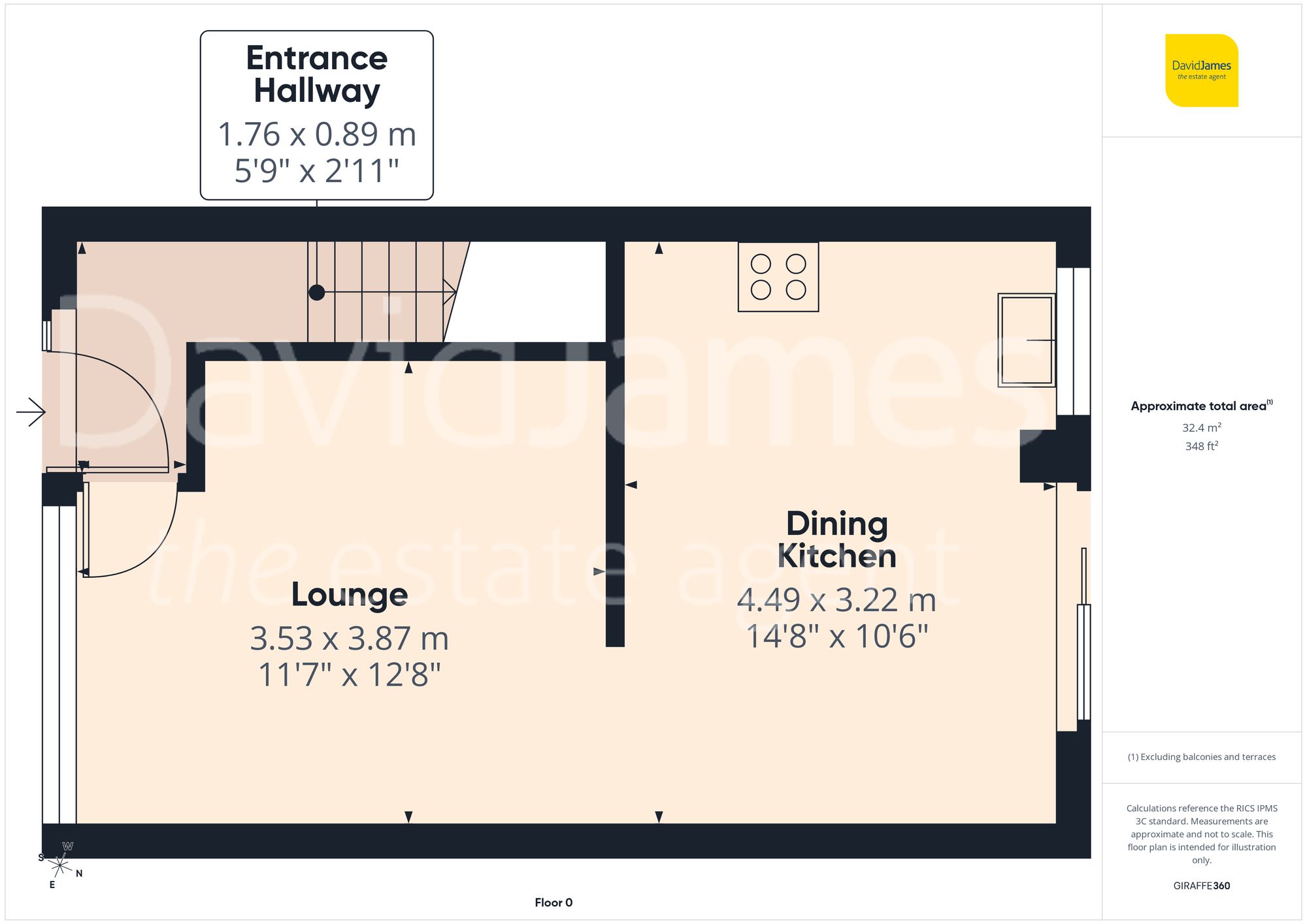 Floorplan for Bramble Drive, Nottingham