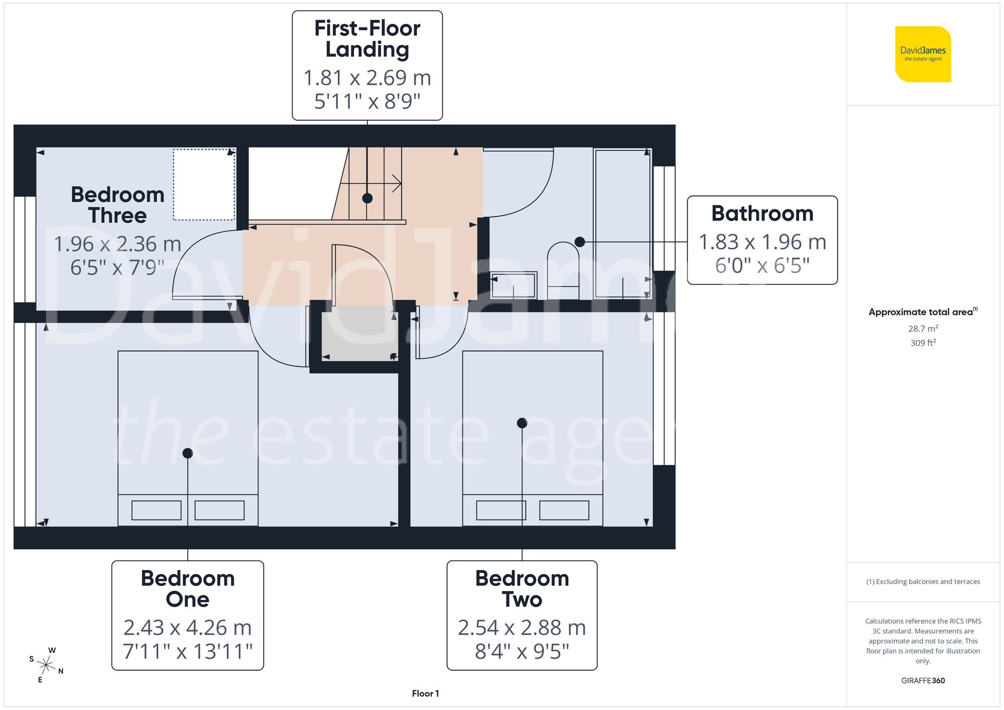 Floorplan for Bramble Drive, Nottingham