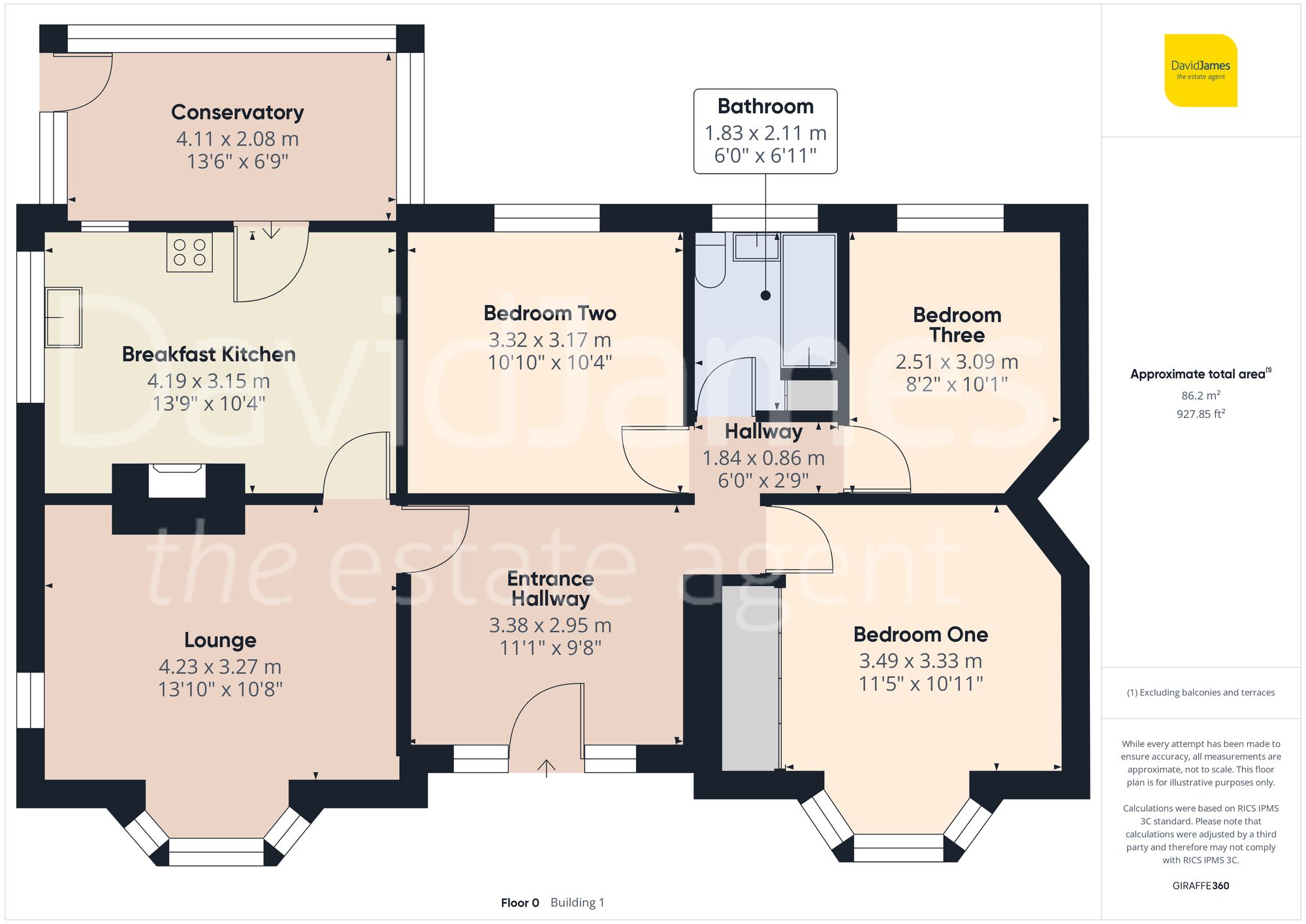 Floorplan for Nottingham Road, Burton Joyce, Nottingham