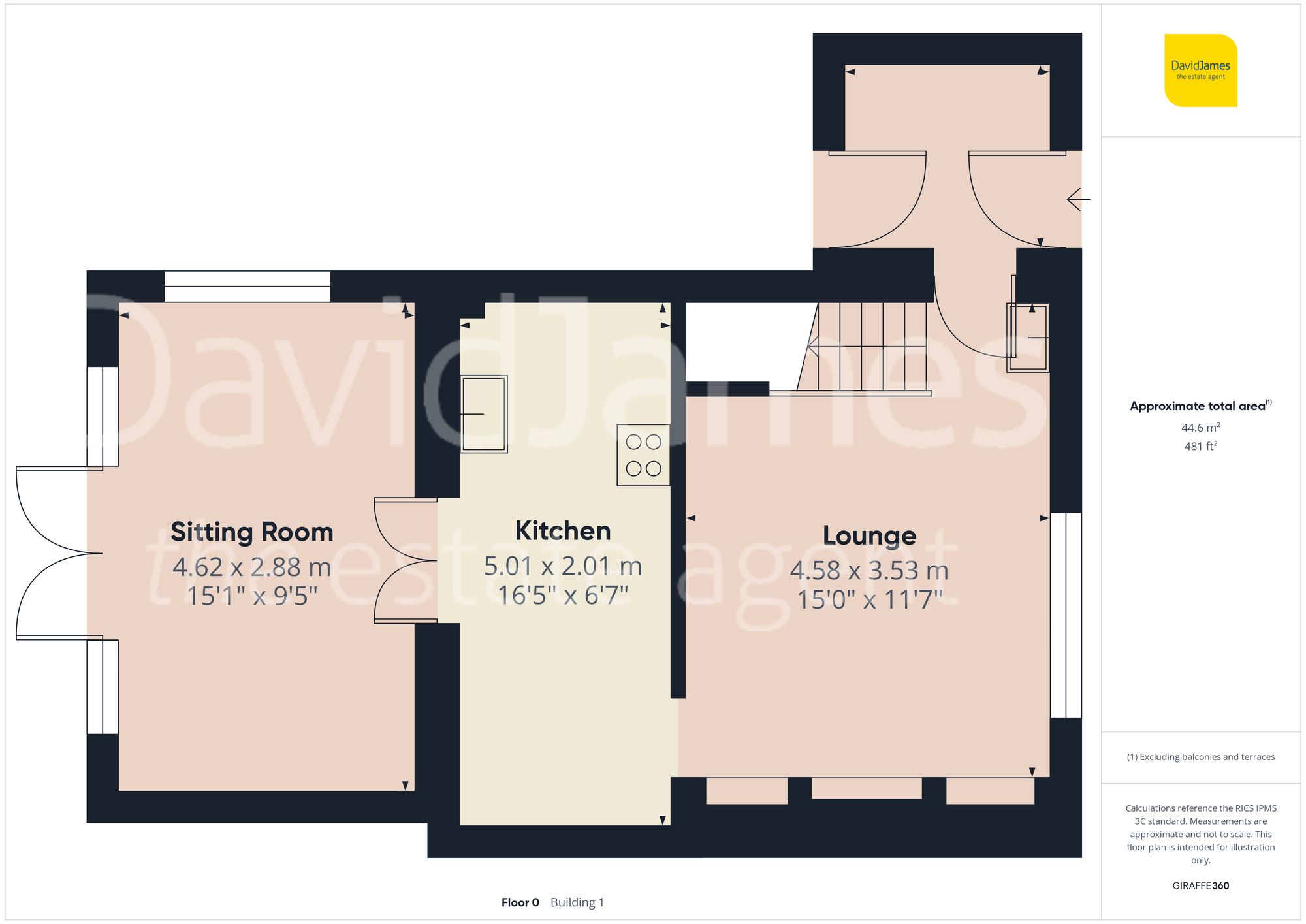 Floorplan for Elford Rise, Nottingham