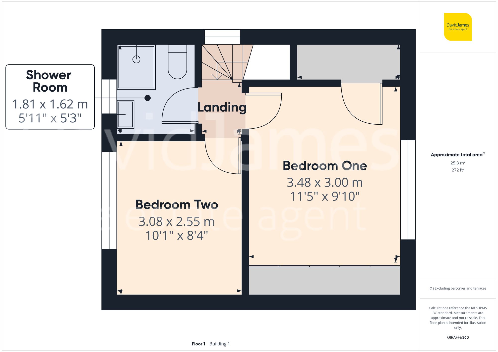 Floorplan for Elford Rise, Nottingham