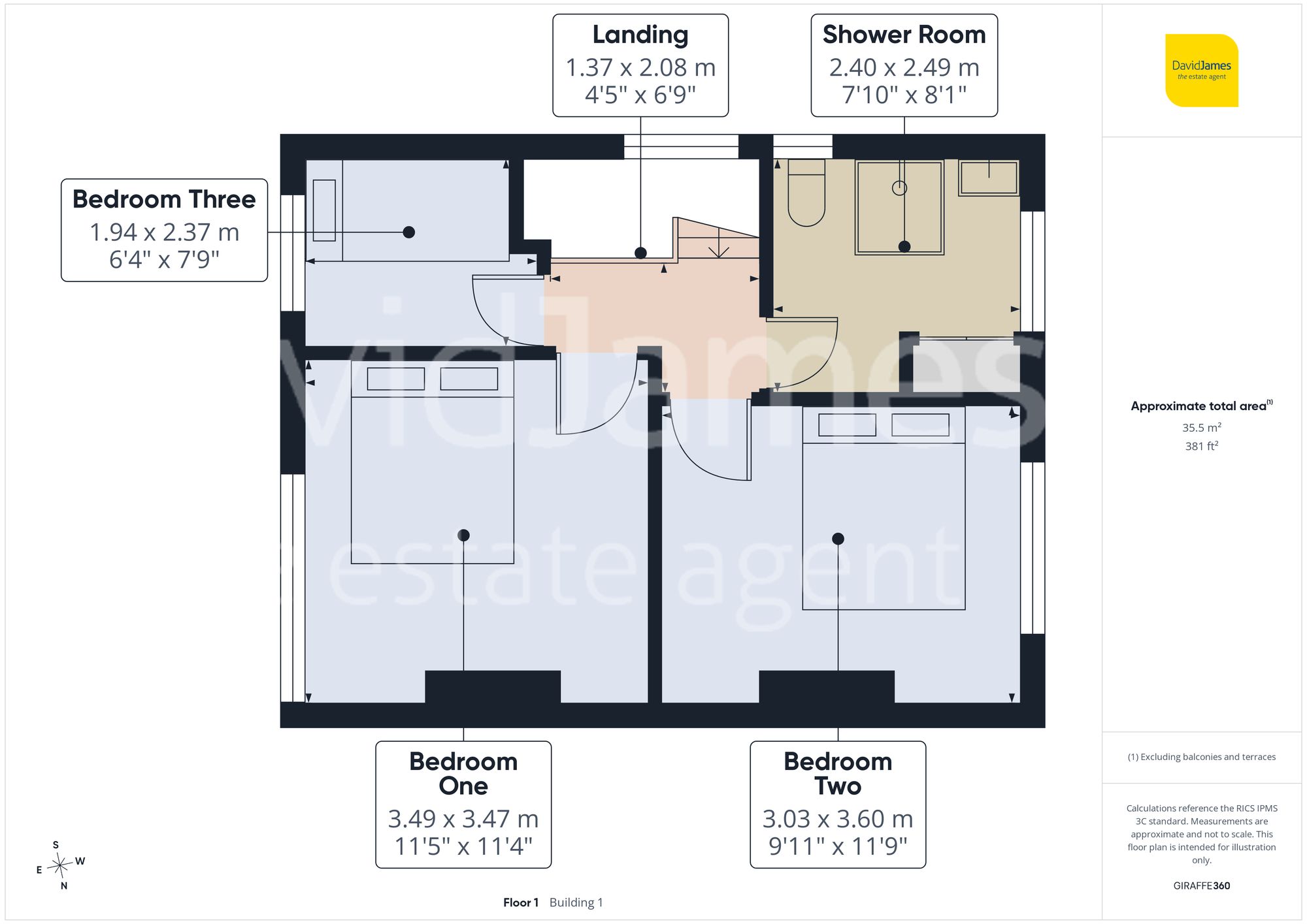 Floorplan for Porchester Road, Nottingham