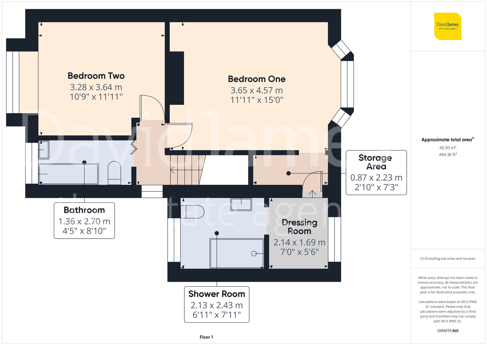 Floorplan for Roseleigh Avenue, Mapperley, Nottingham