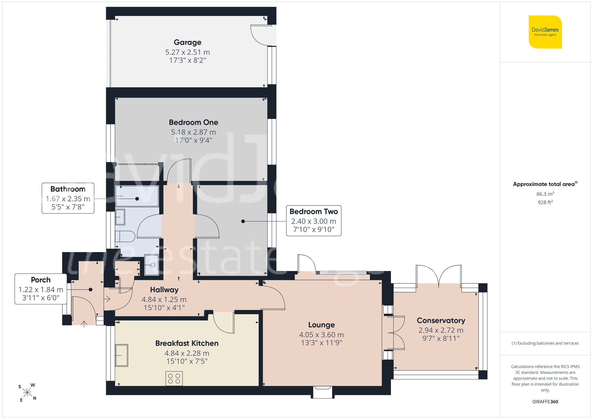 Floorplan for Kingsbridge Avenue, Mapperley, Nottingham