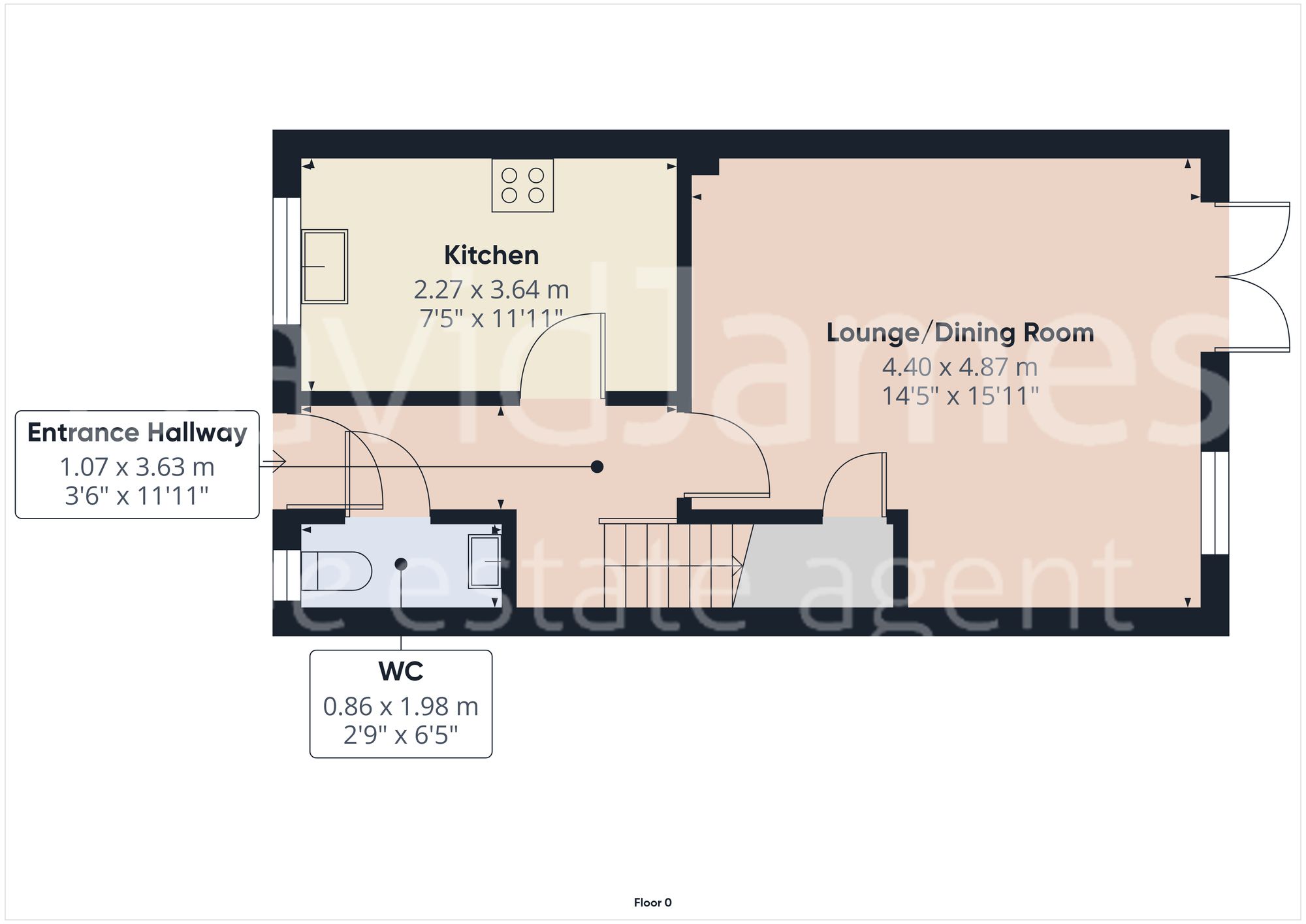 Floorplan for Kelham Drive, Sherwood, Nottingham