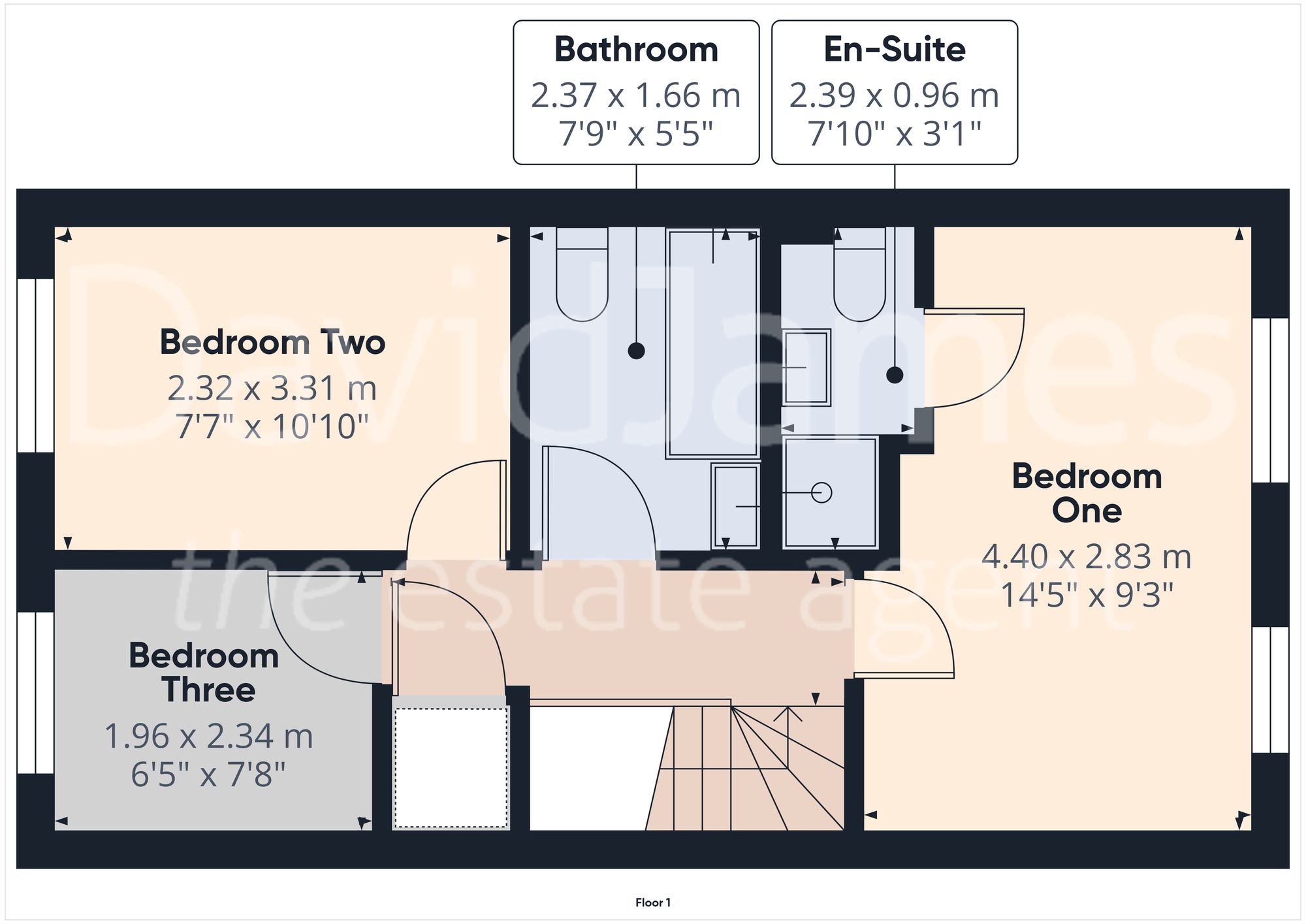 Floorplan for Kelham Drive, Sherwood, Nottingham