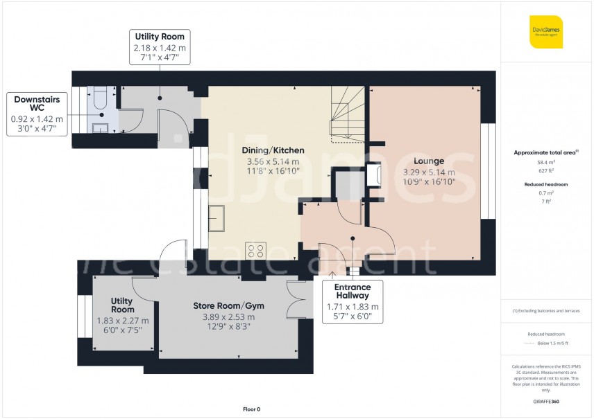 Floorplan for Torkard Drive, Nottingham