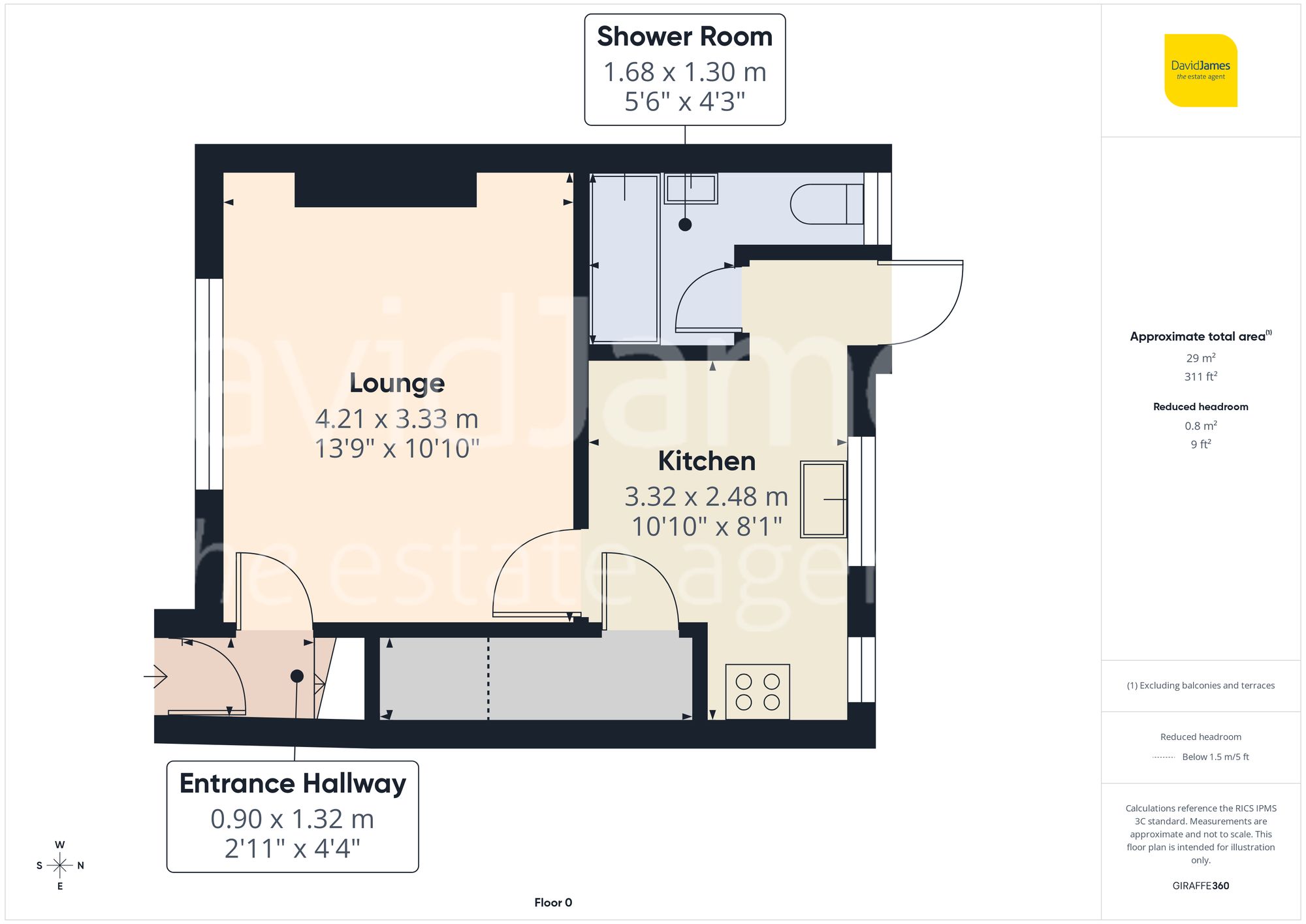Floorplan for Hereford Road, Bakersfield, Nottingham