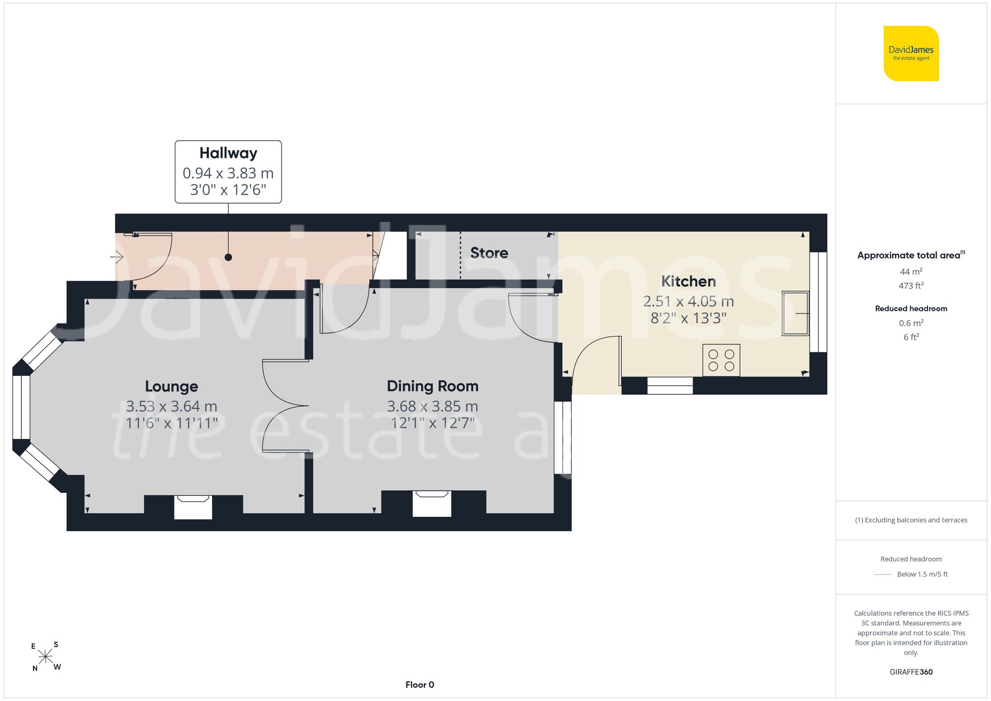Floorplan for Beech Avenue, Netherfield, Nottingham