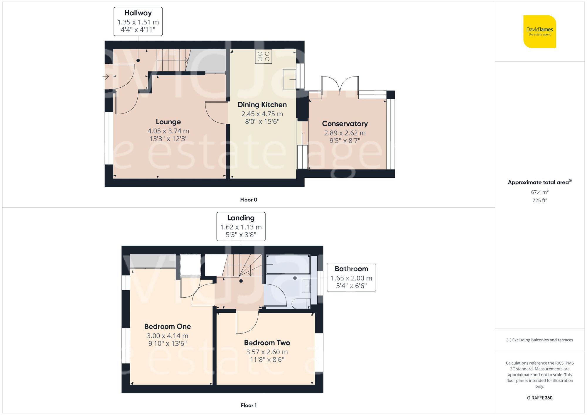 Floorplan for Highland Drive, Sutton in Ashfield, Nottinghamshire