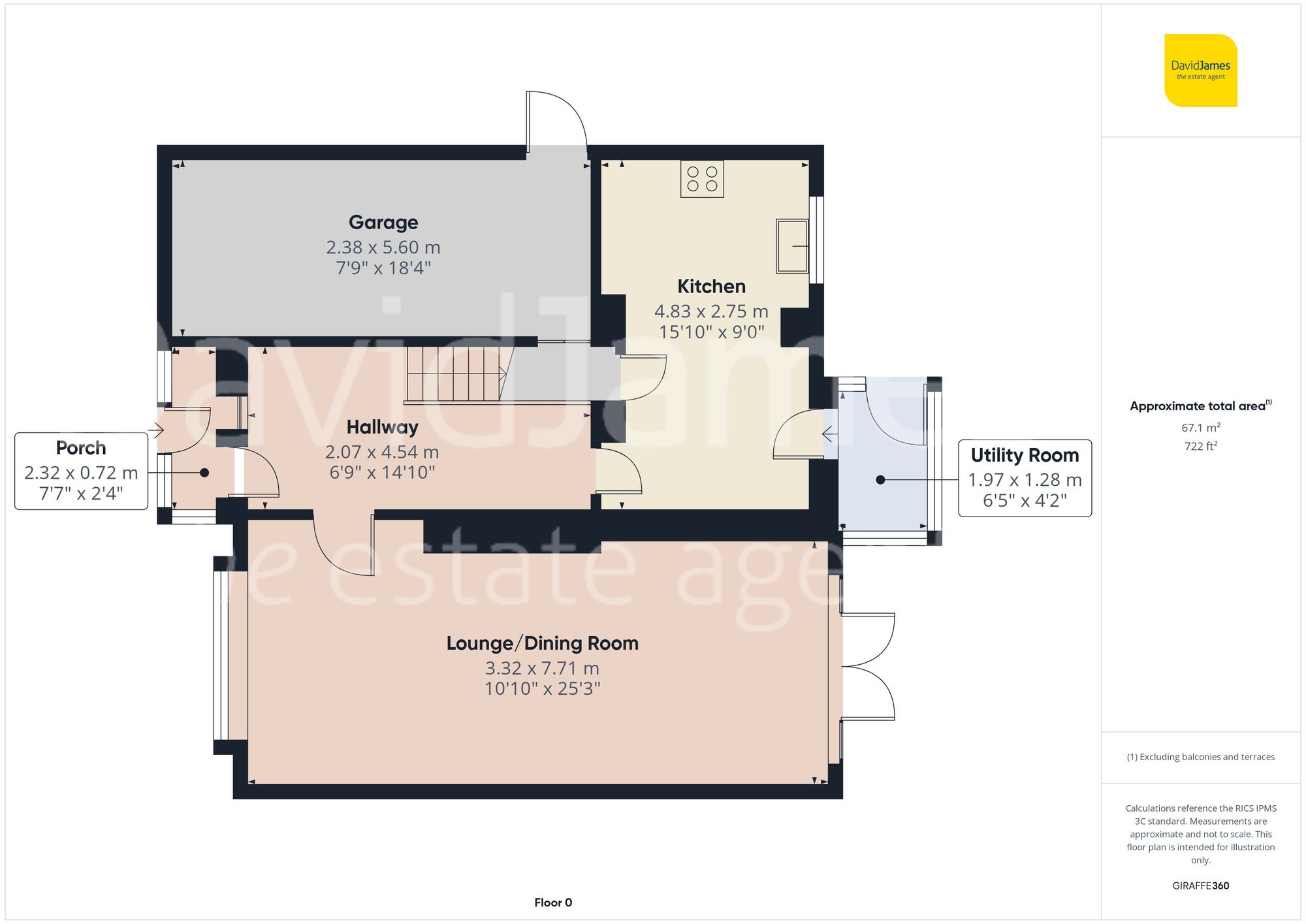 Floorplan for Riley Avenue, Sutton in Ashfield, Nottinghamshire