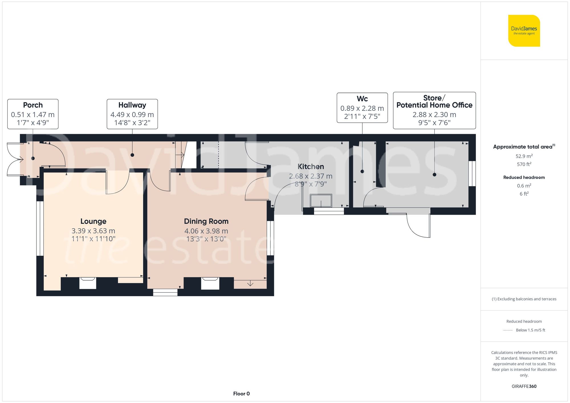 Floorplan for The Common, South Normanton