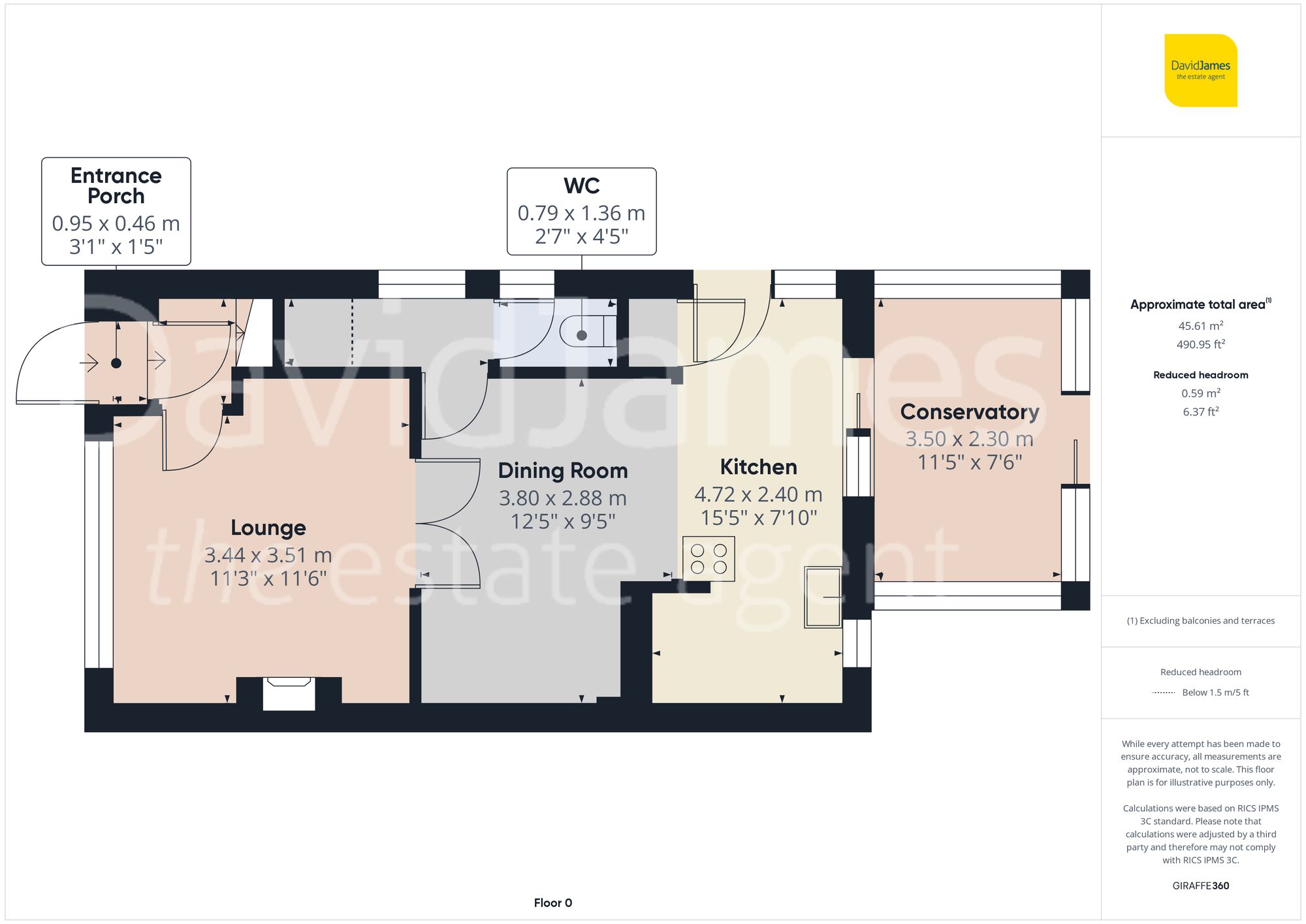 Floorplan for Lawdon Road, Arnold, Nottingham