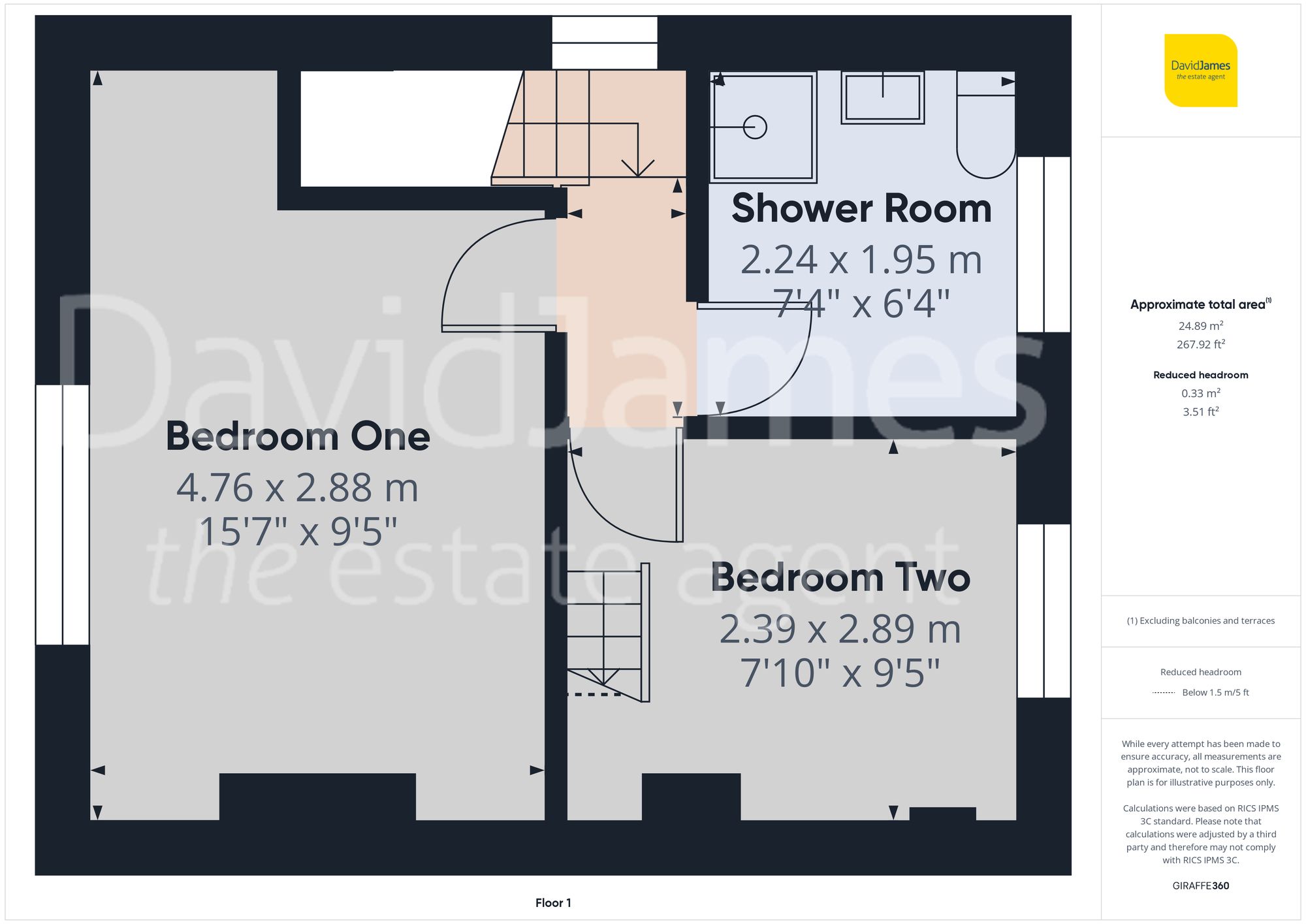 Floorplan for Lawdon Road, Arnold, Nottingham