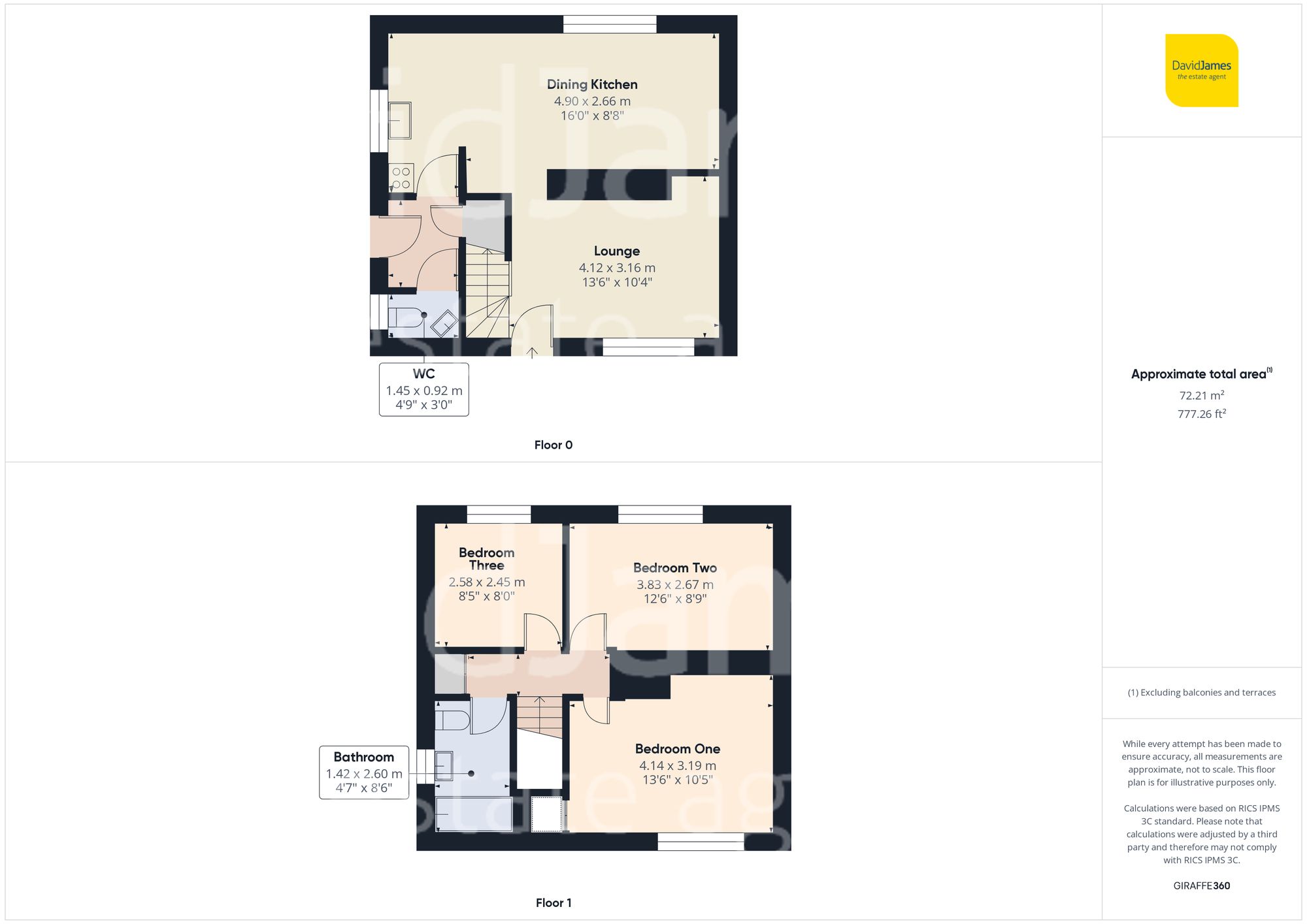 Floorplan for Calverton Avenue, Carlton, Nottingham
