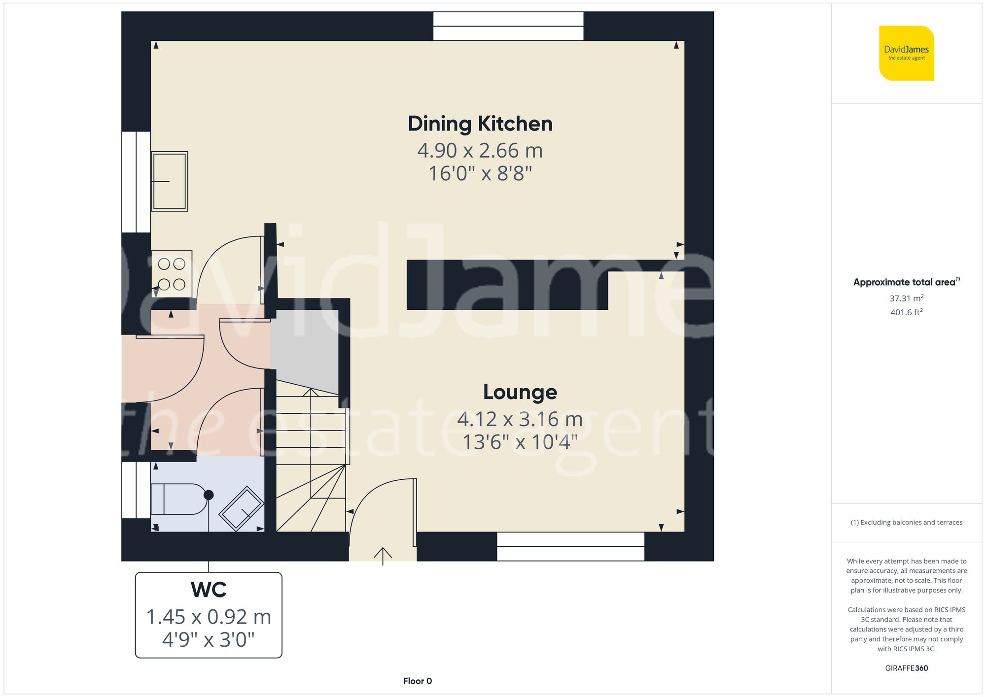 Floorplan for Calverton Avenue, Carlton, Nottingham