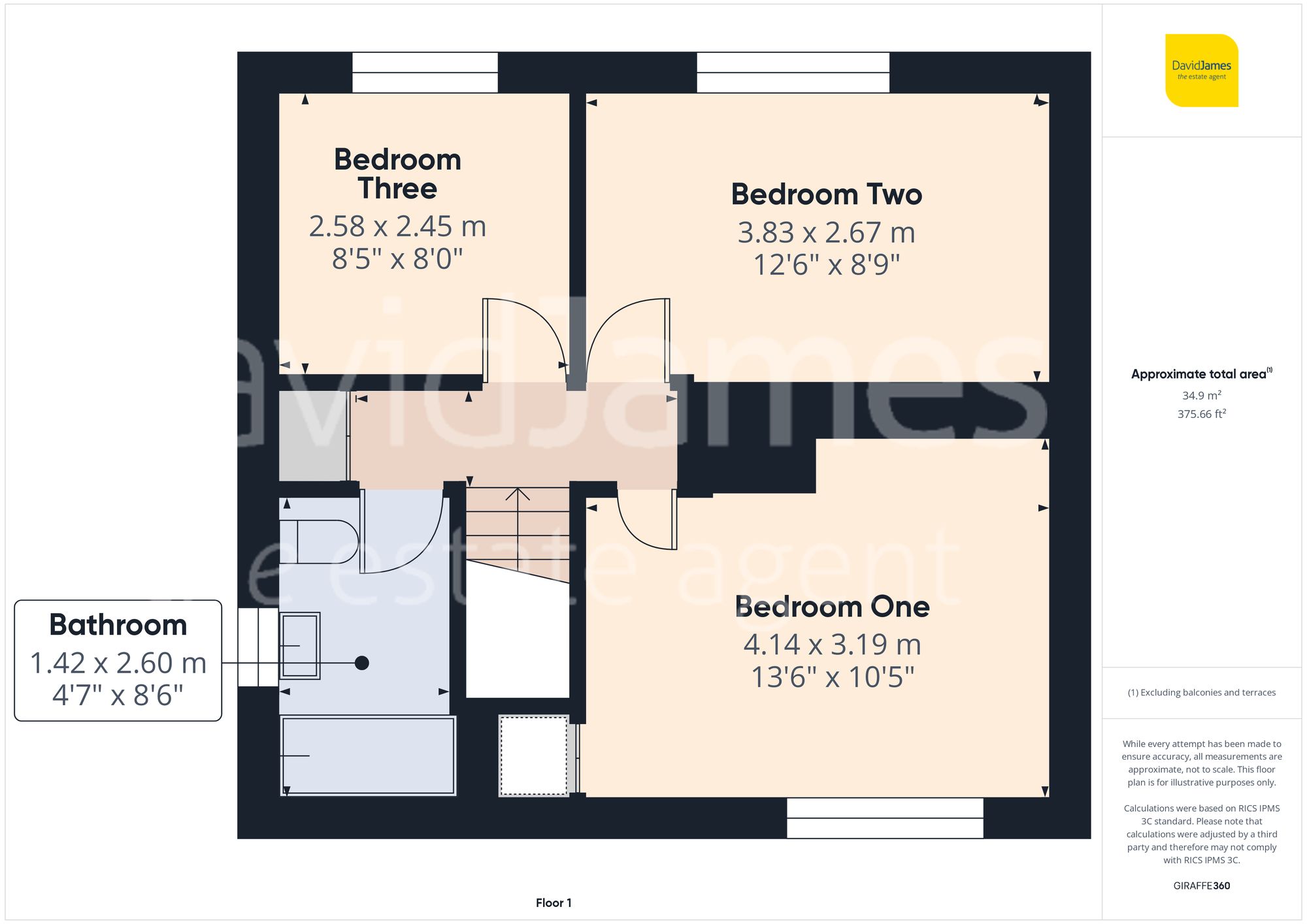 Floorplan for Calverton Avenue, Carlton, Nottingham