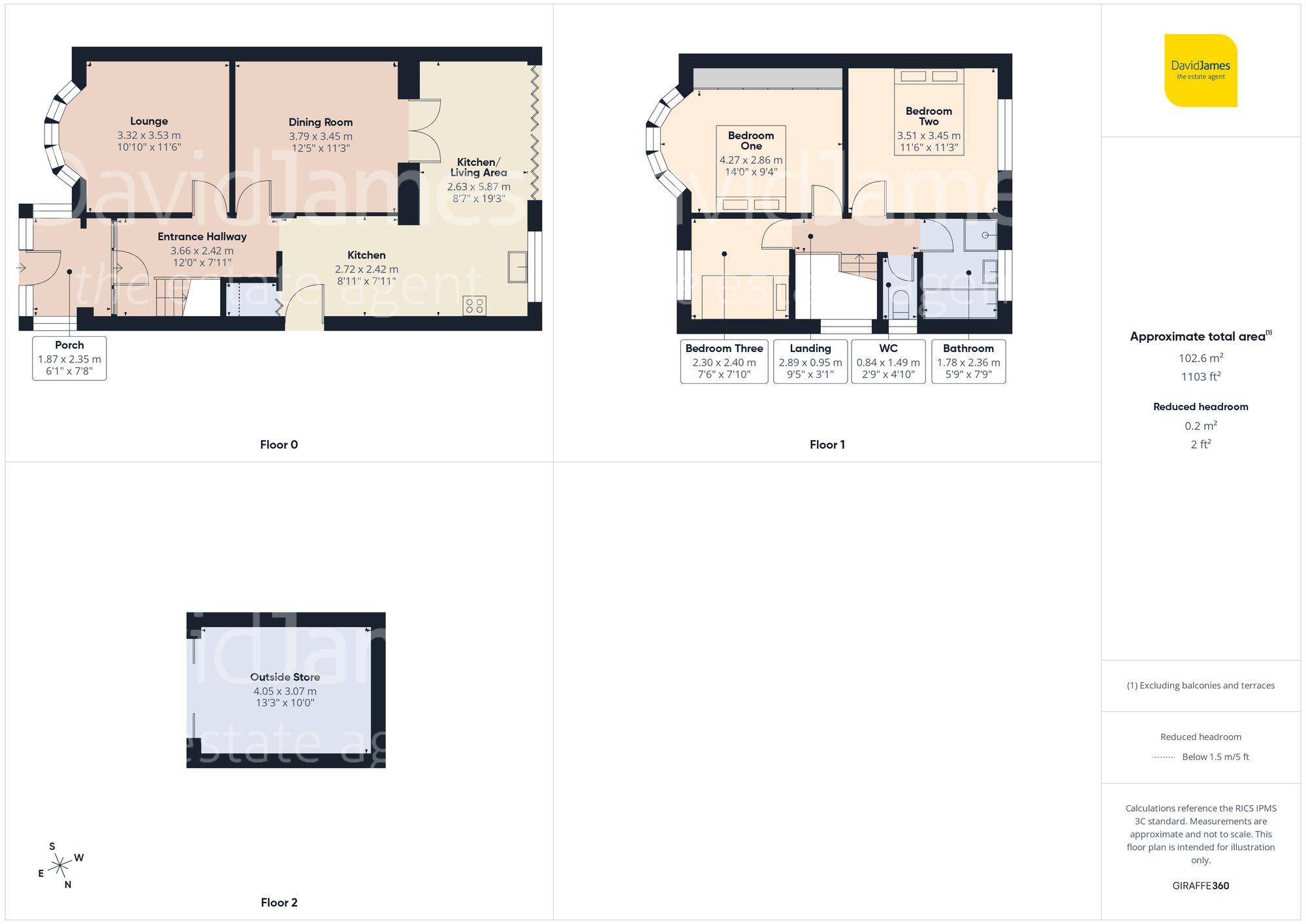 Floorplan for Southfield Road, Nottingham