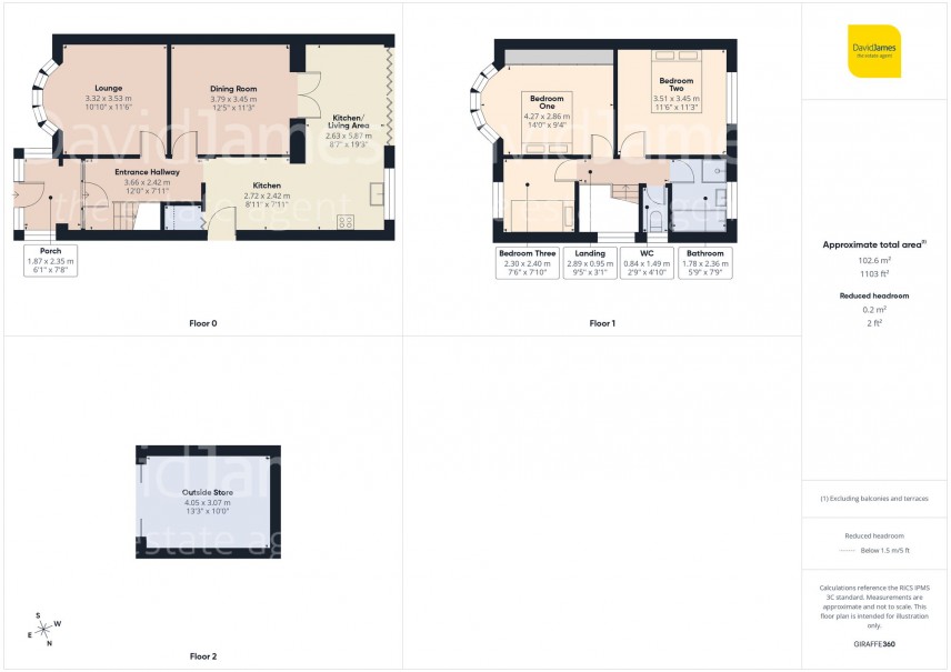 Floorplan for Southfield Road, Nottingham
